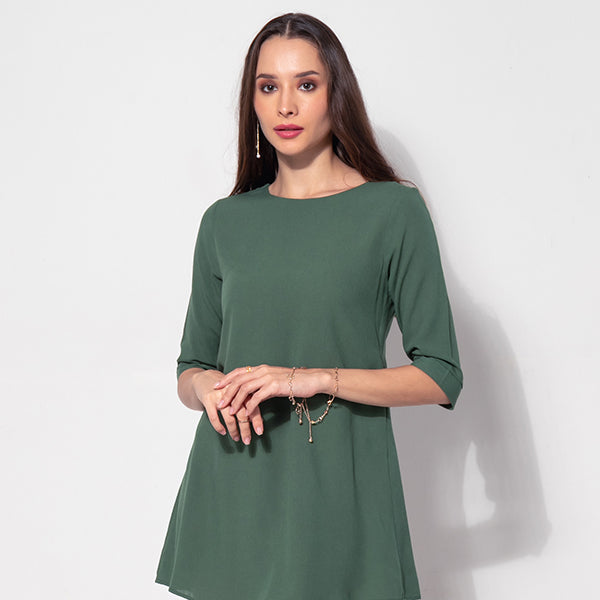 Buy BARKAT DESIGNING PLANET Girls Midi/Knee Length Party Dress (Green, Cap  Sleeve) Online at Best Prices in India - JioMart.