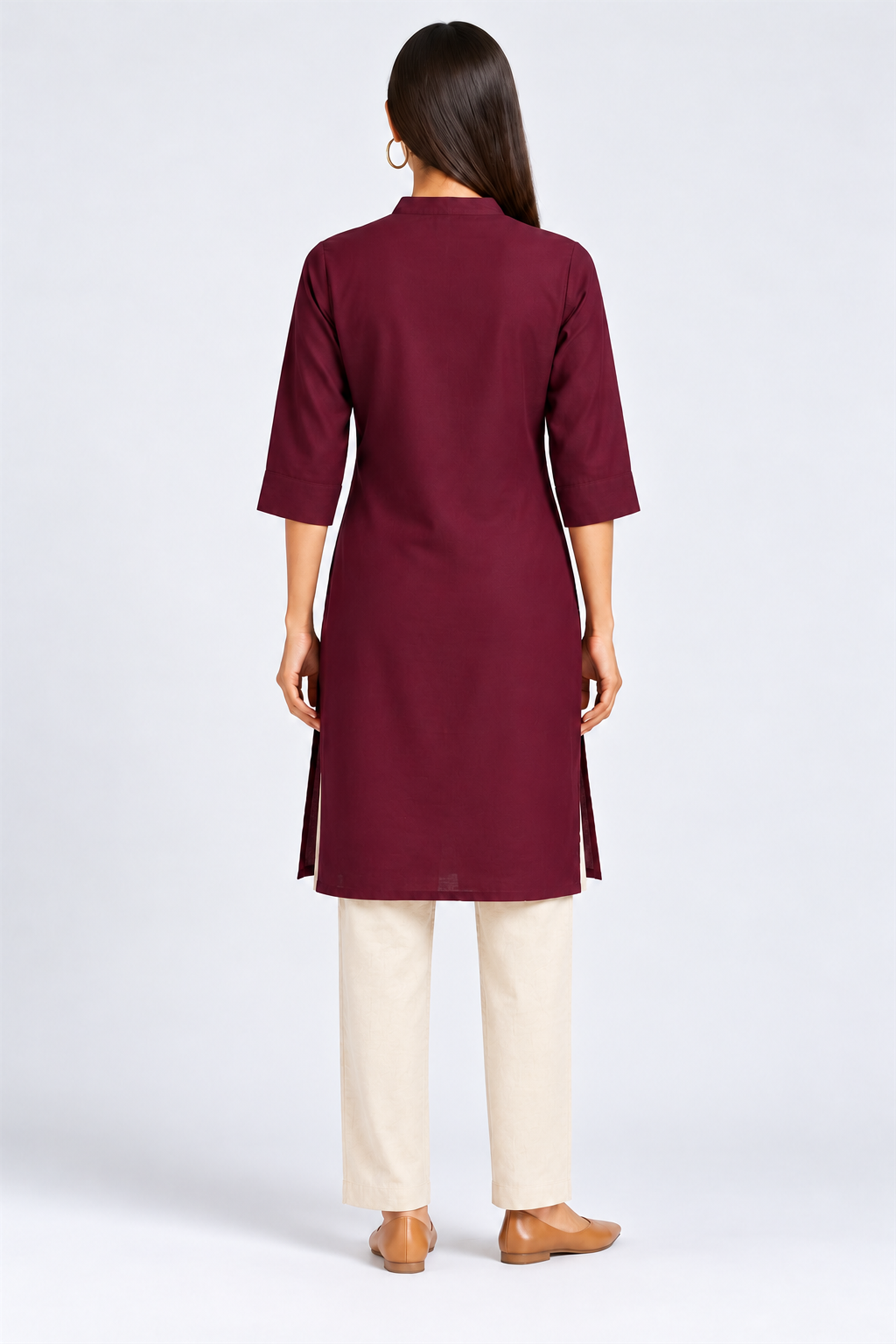 HADA Women's Casual Kurta - Red