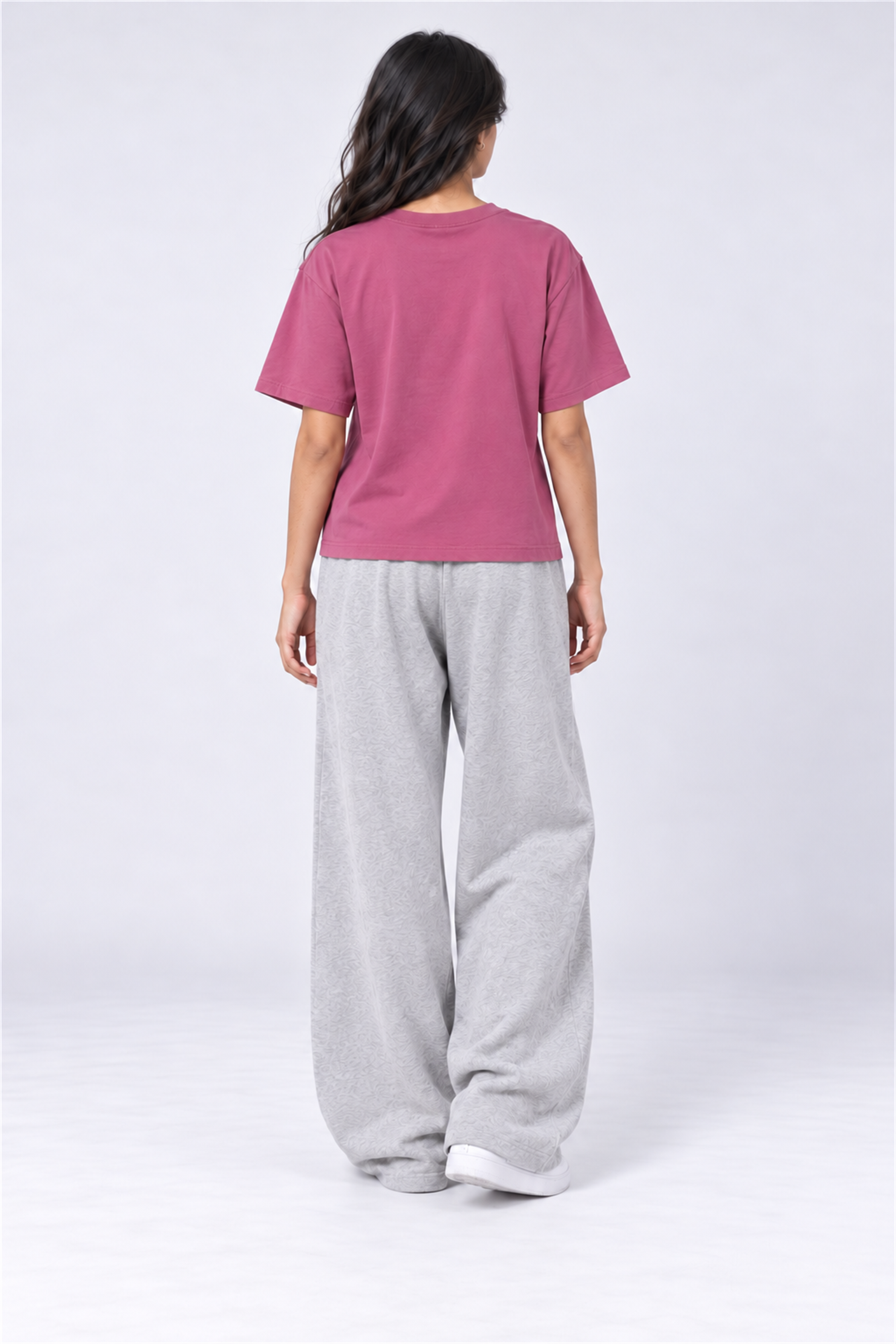 MODANO Crew Neck Tees - Dusty Rose