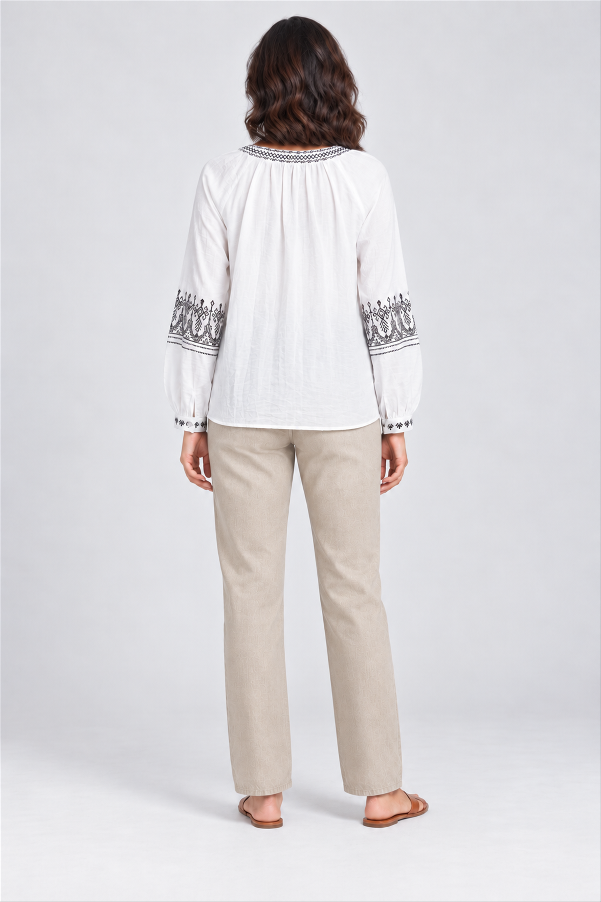 FOREVER 21 Women's Casual Regular Blouse - White