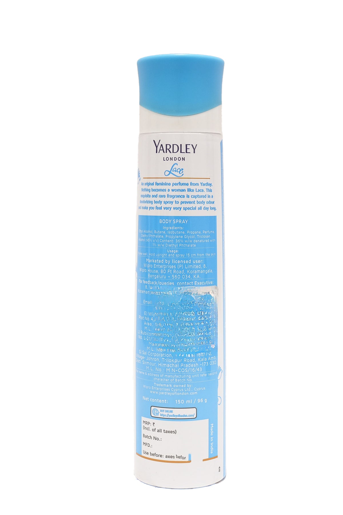 Yardley London Lace Perfumed Deodorant Spray - 150ml