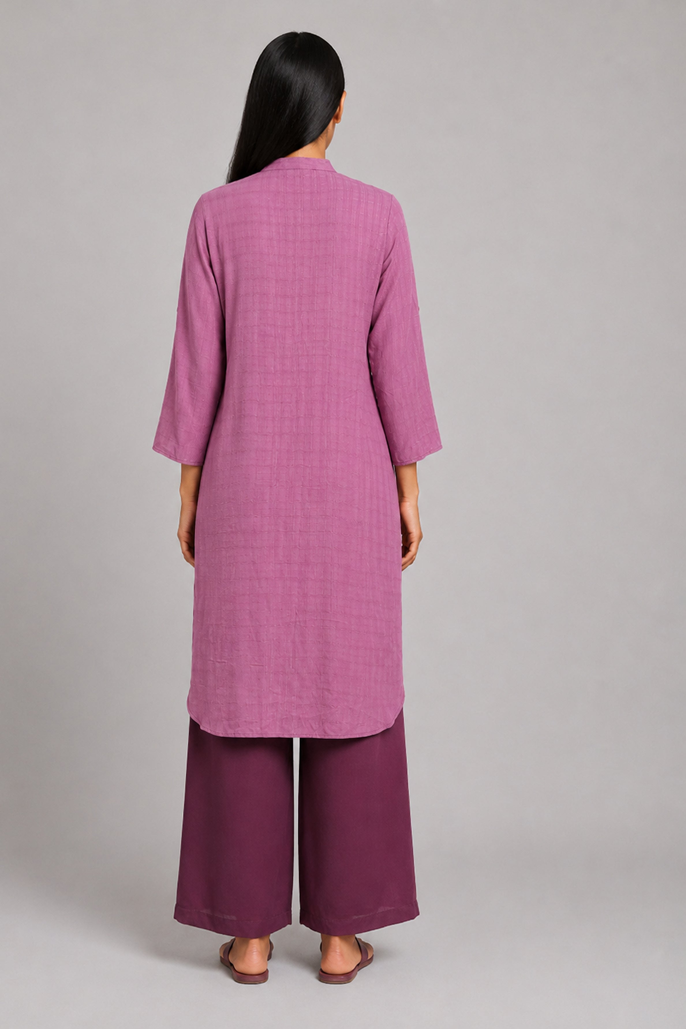 HADA Women's Casual Printed Kurta - Pink