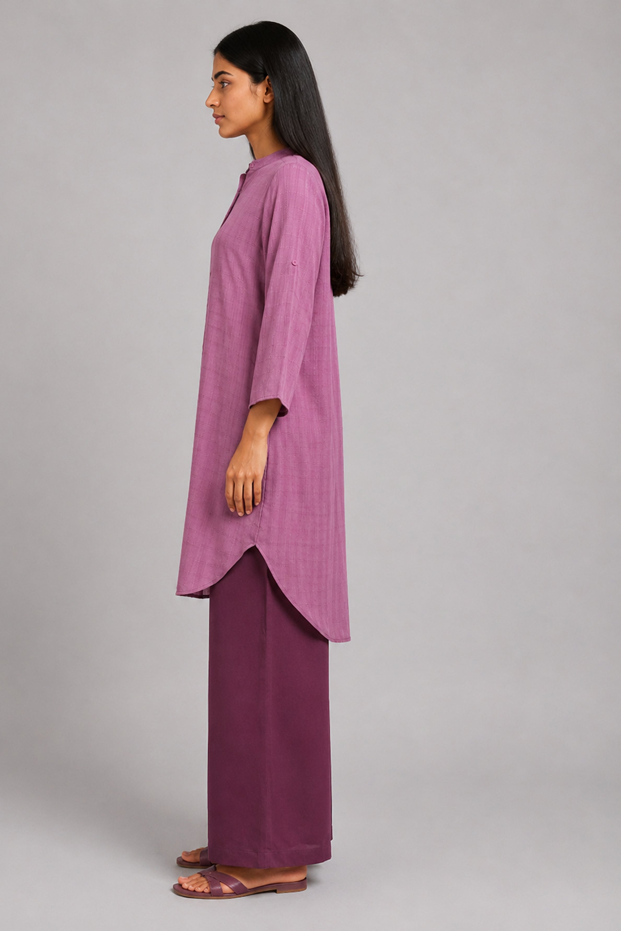 HADA Women's Casual Printed Kurta - Pink