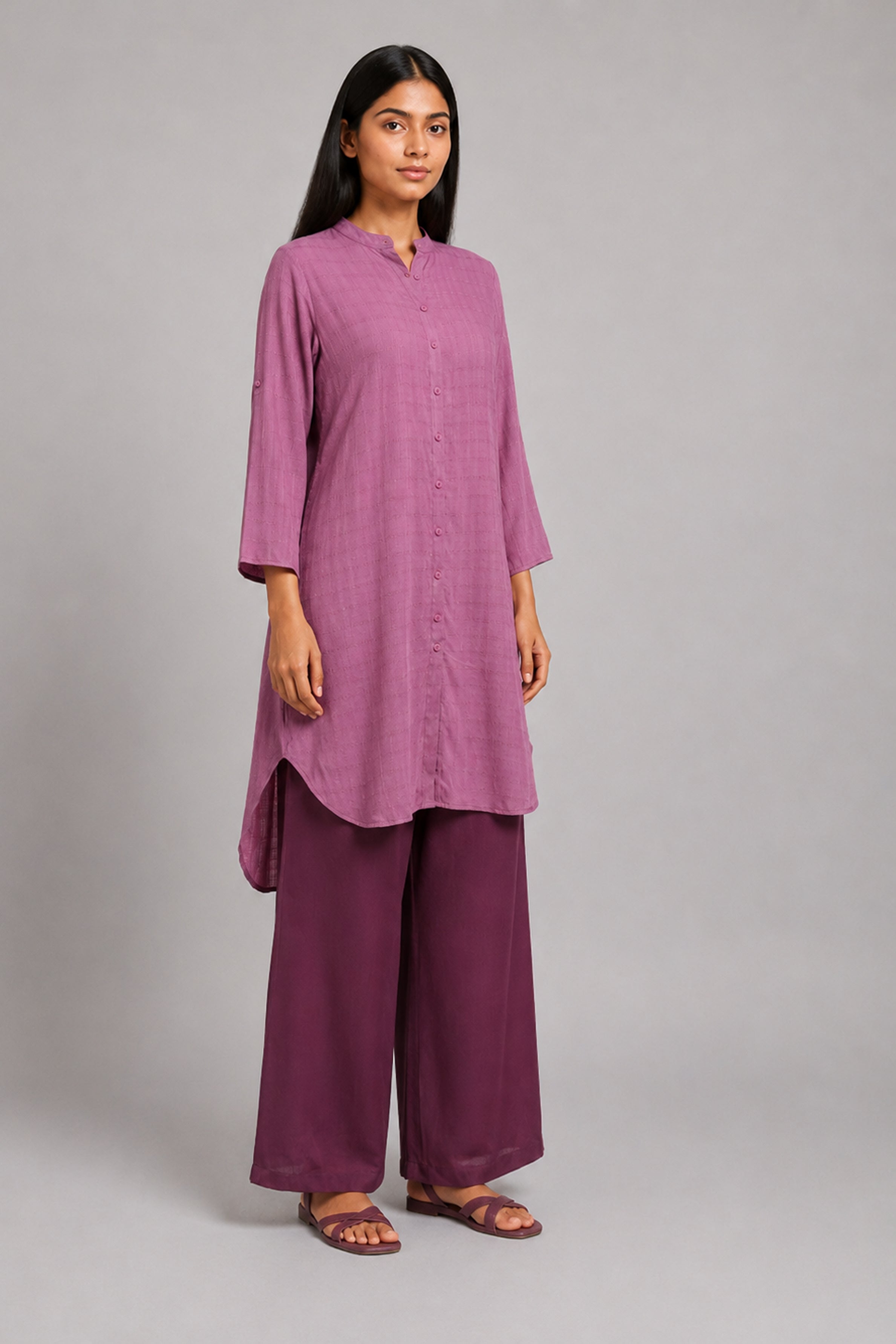 HADA Women's Casual Printed Kurta - Pink