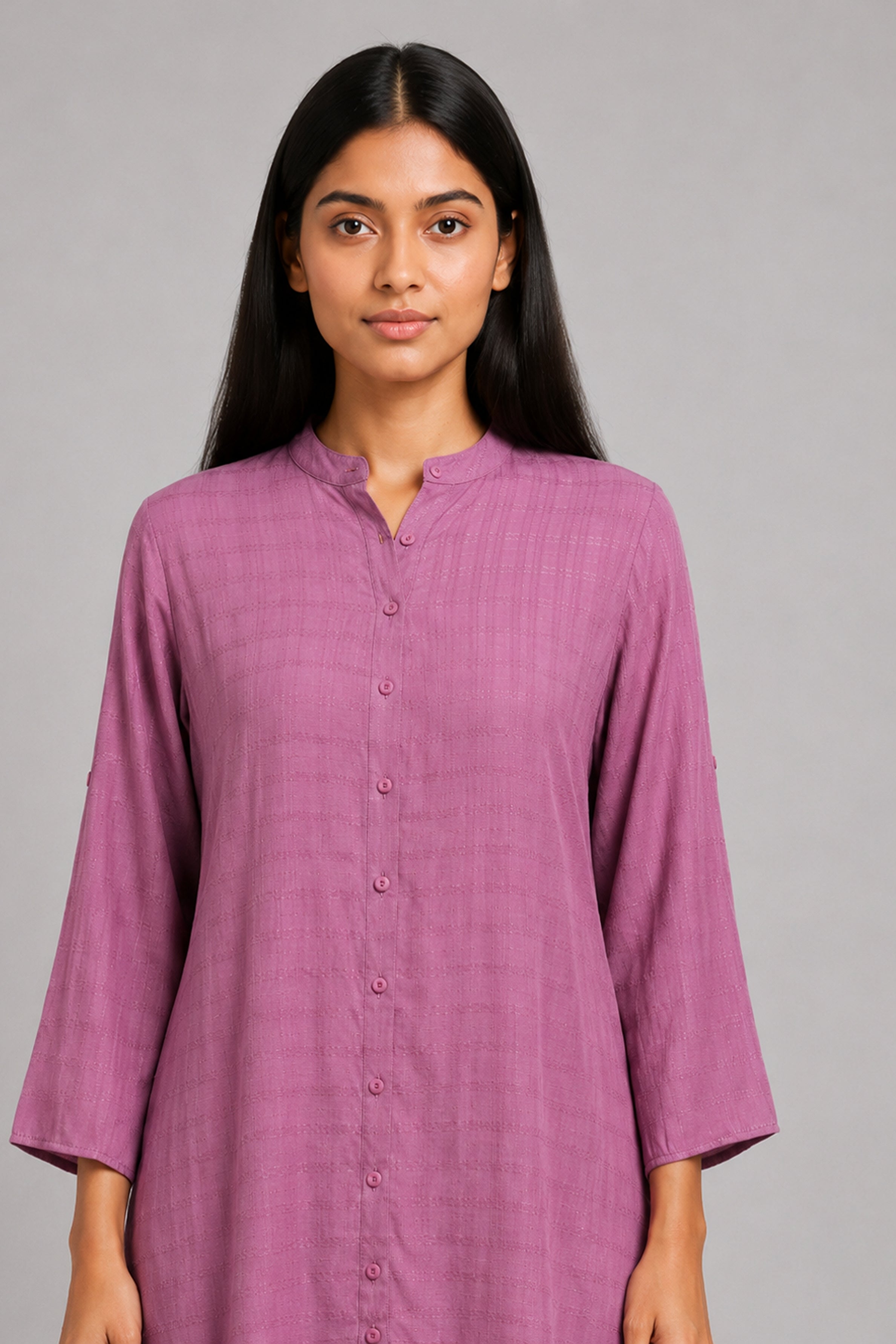 HADA Women's Casual Printed Kurta - Pink