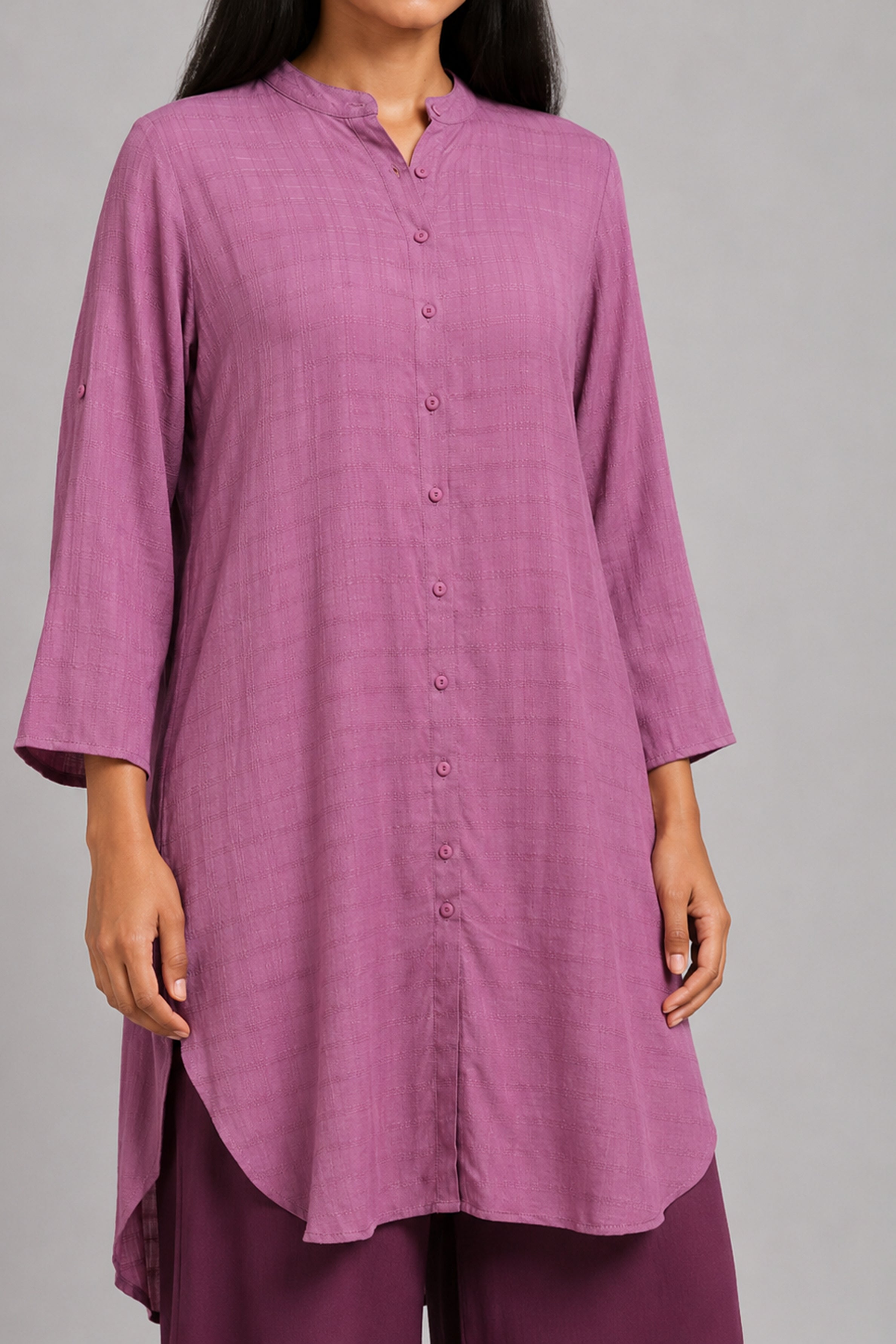 HADA Women's Casual Printed Kurta - Pink