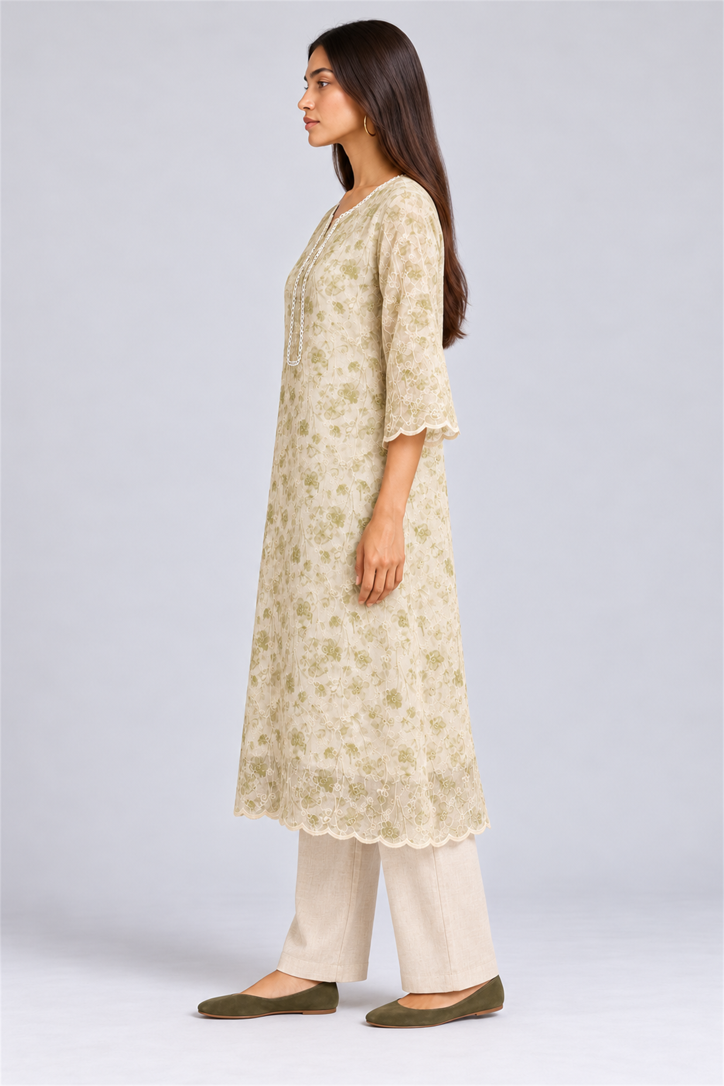 HADA Women's Exclusive Kurta - Green