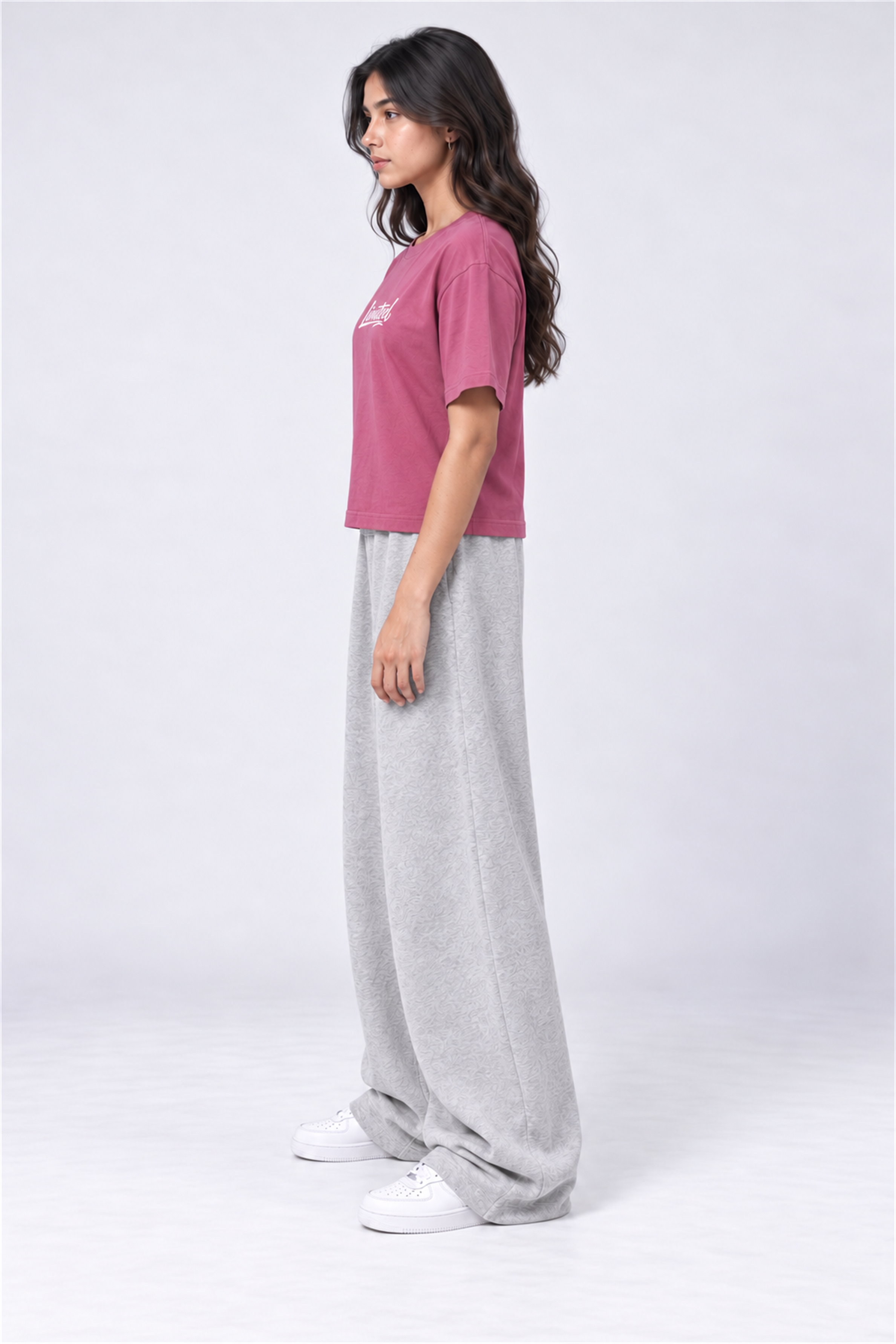 MODANO Crew Neck Tees - Dusty Rose