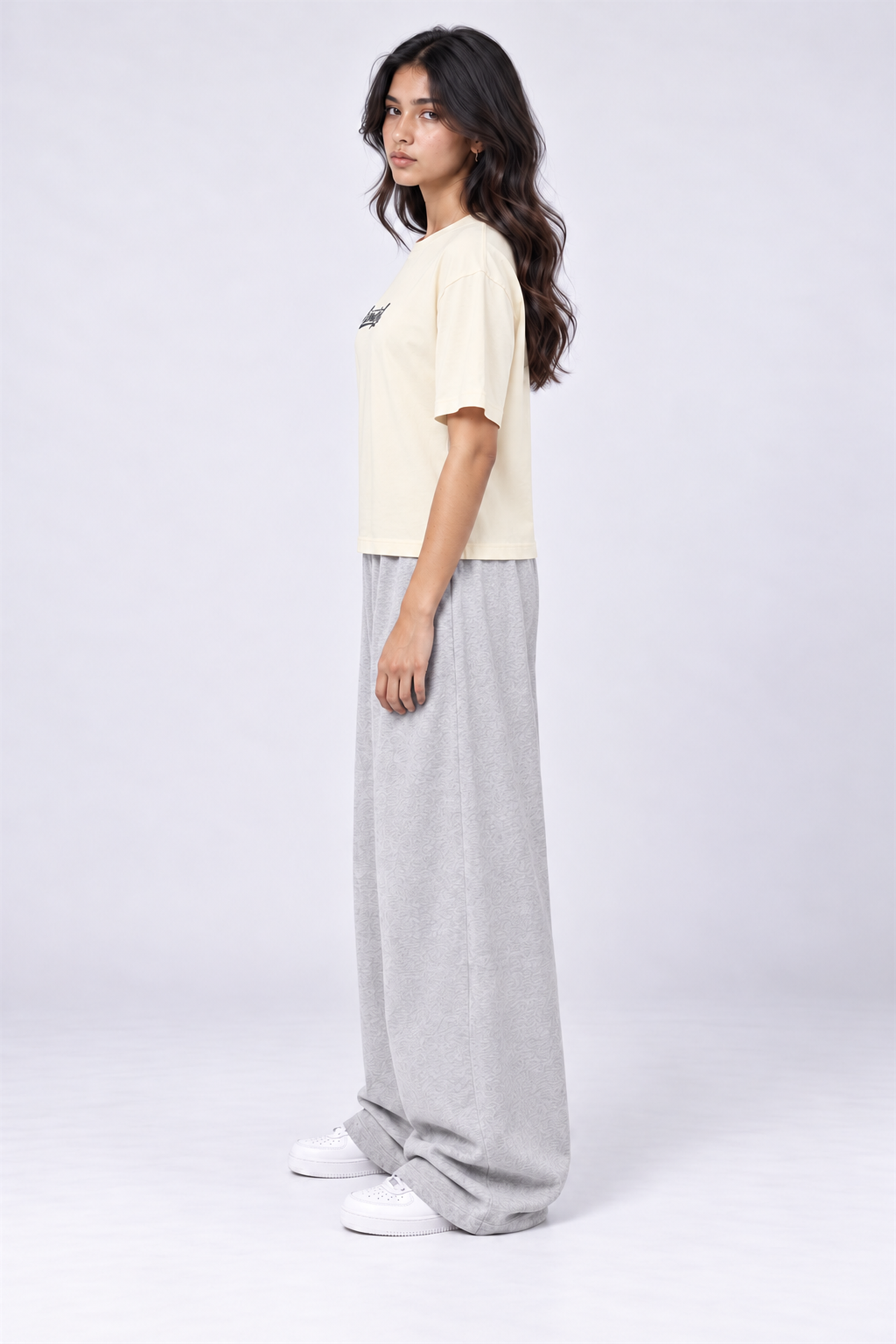 MODANO Crew Neck Tees - Cream