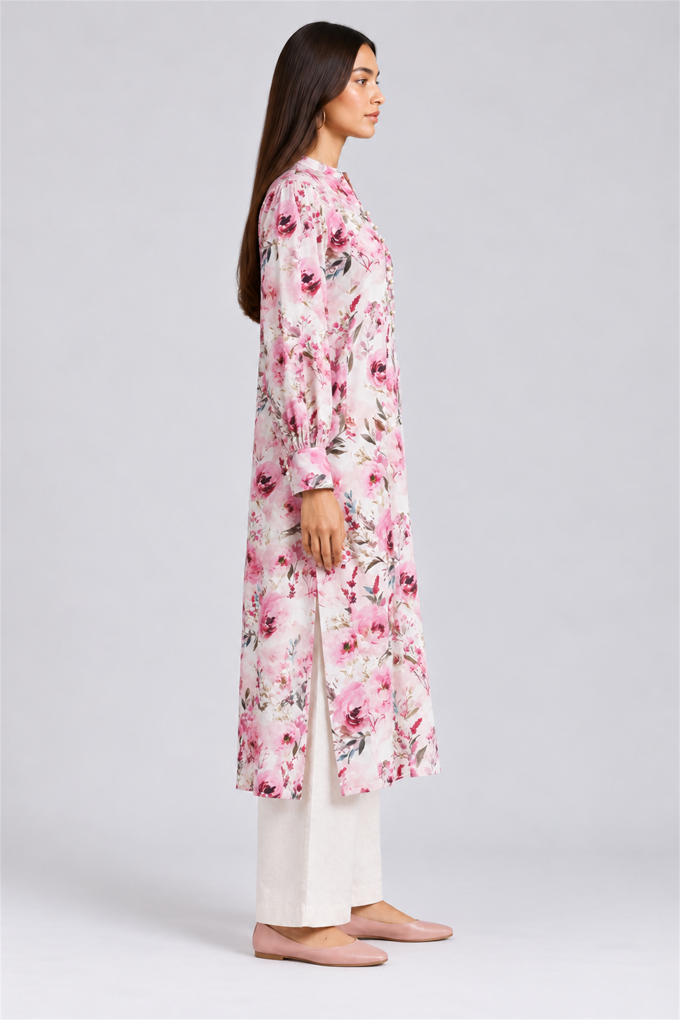 HADA Women's Exclusive Party Kurta - Pink