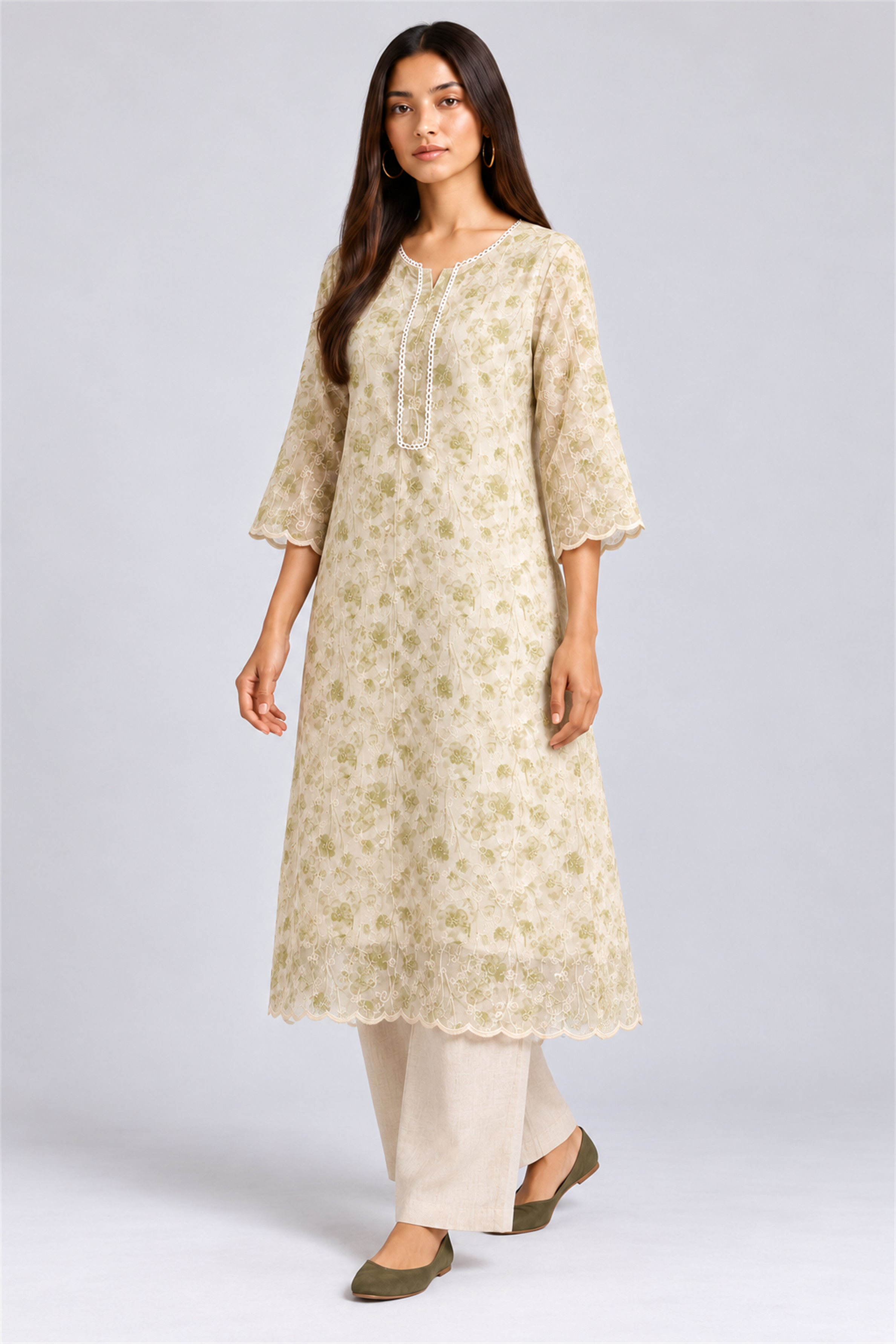 HADA Women's Exclusive Kurta - Green