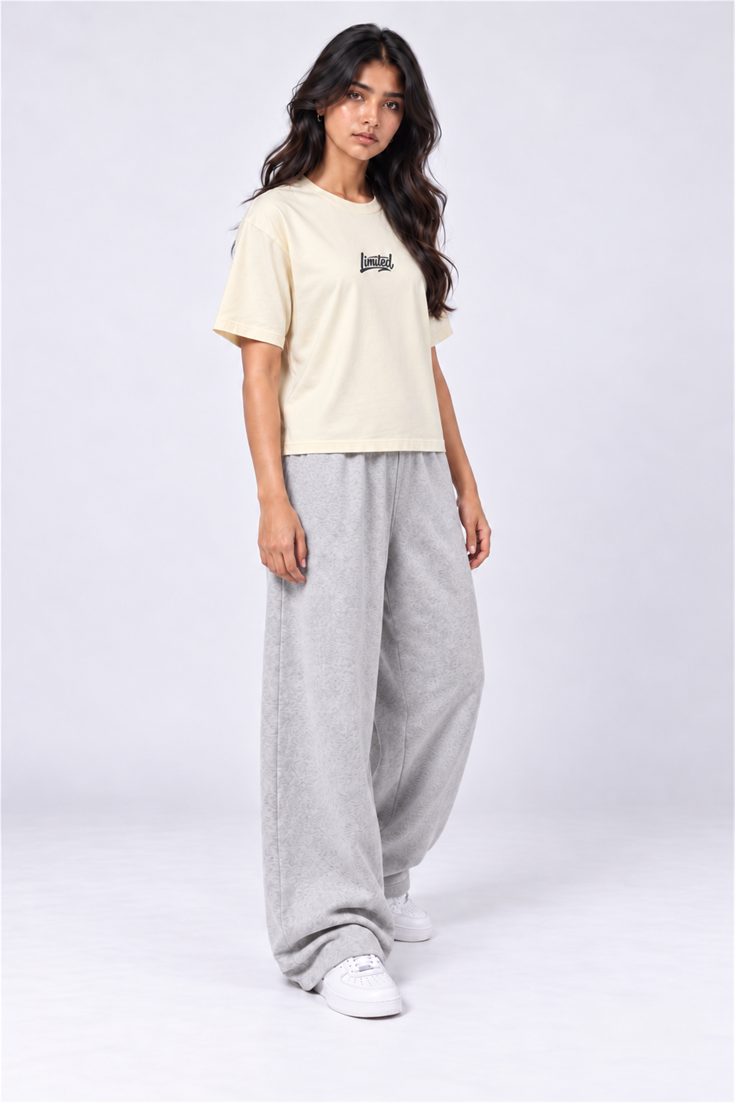 MODANO Crew Neck Tees - Cream
