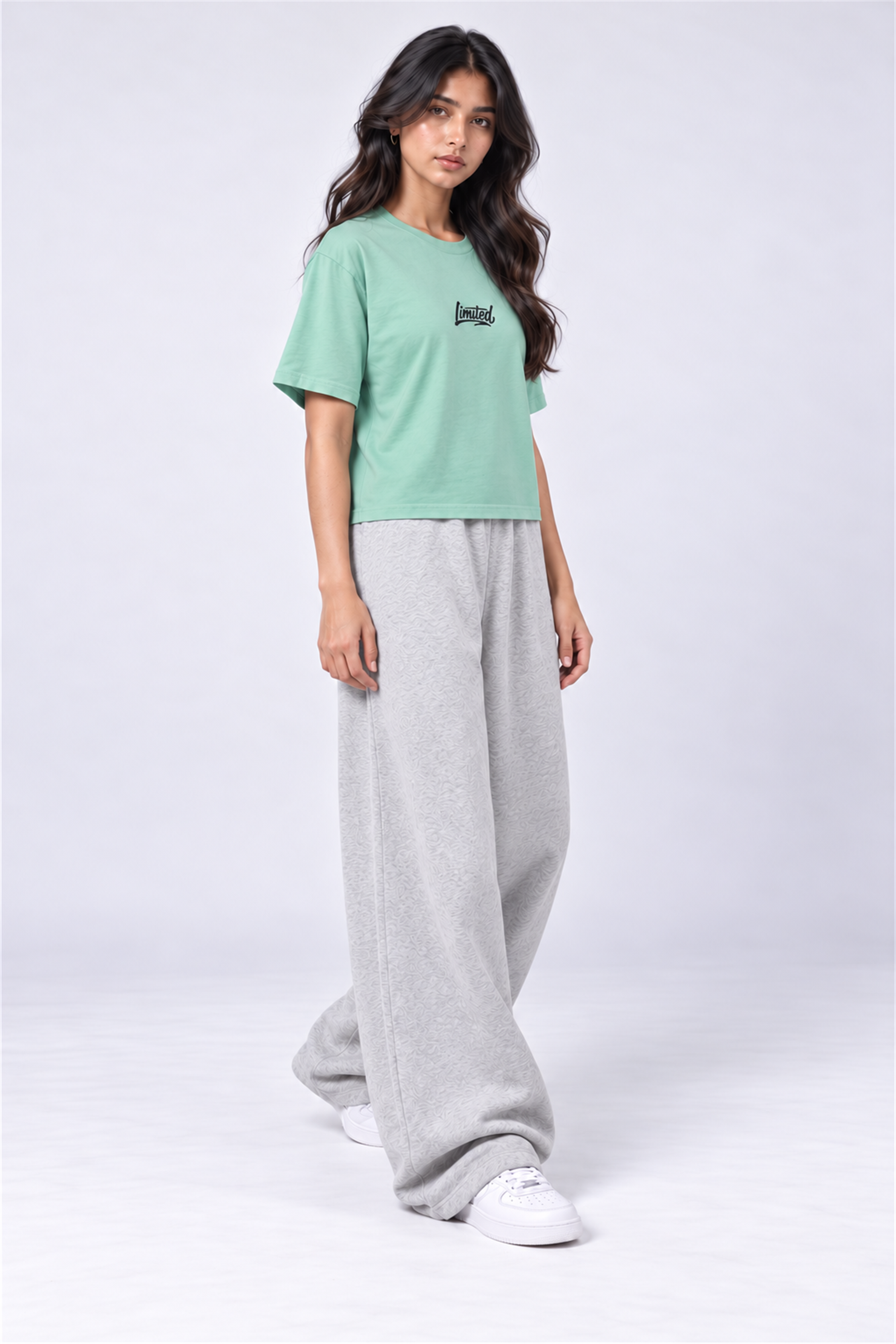 MODANO Crew Neck Tees - Mint Green
