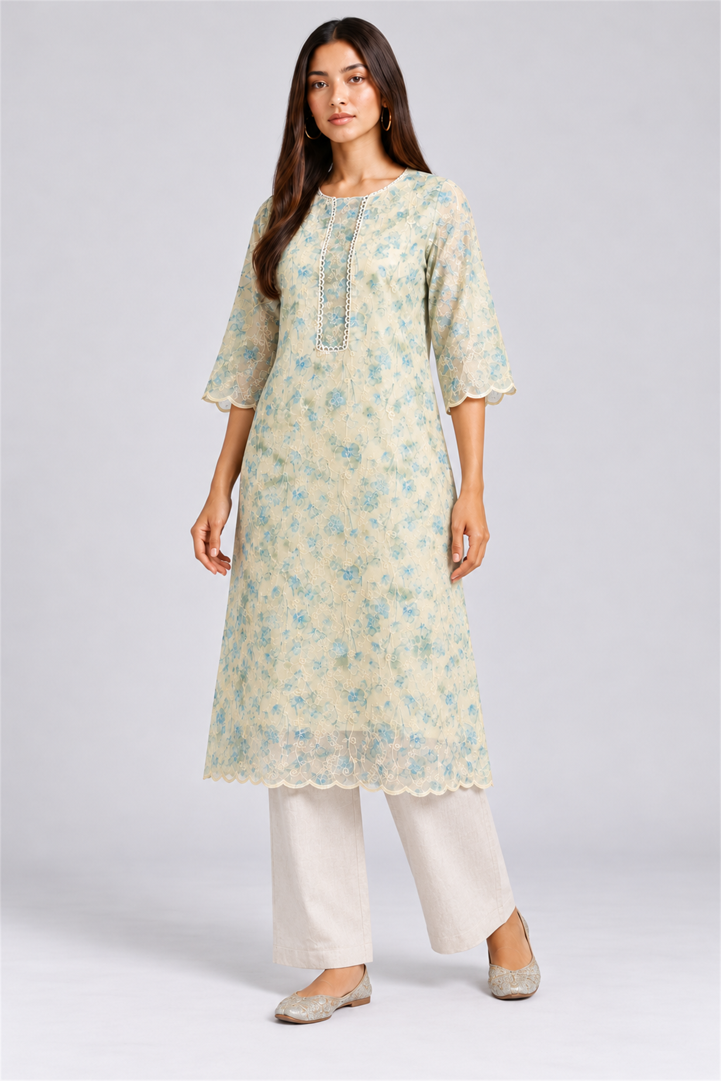 HADA Women's Exclusive Kurta - Blue