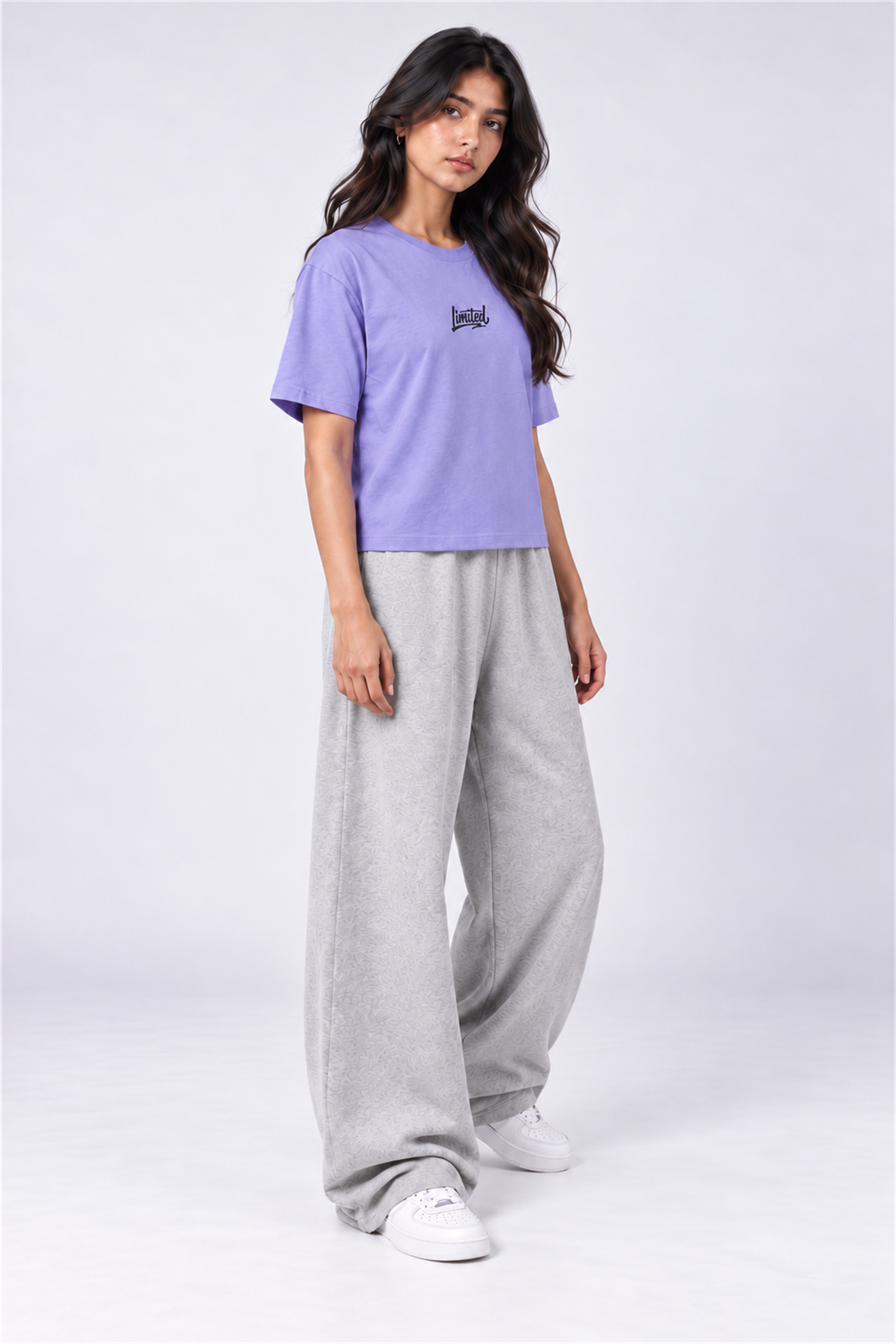MODANO Crew Neck Tees - Purple