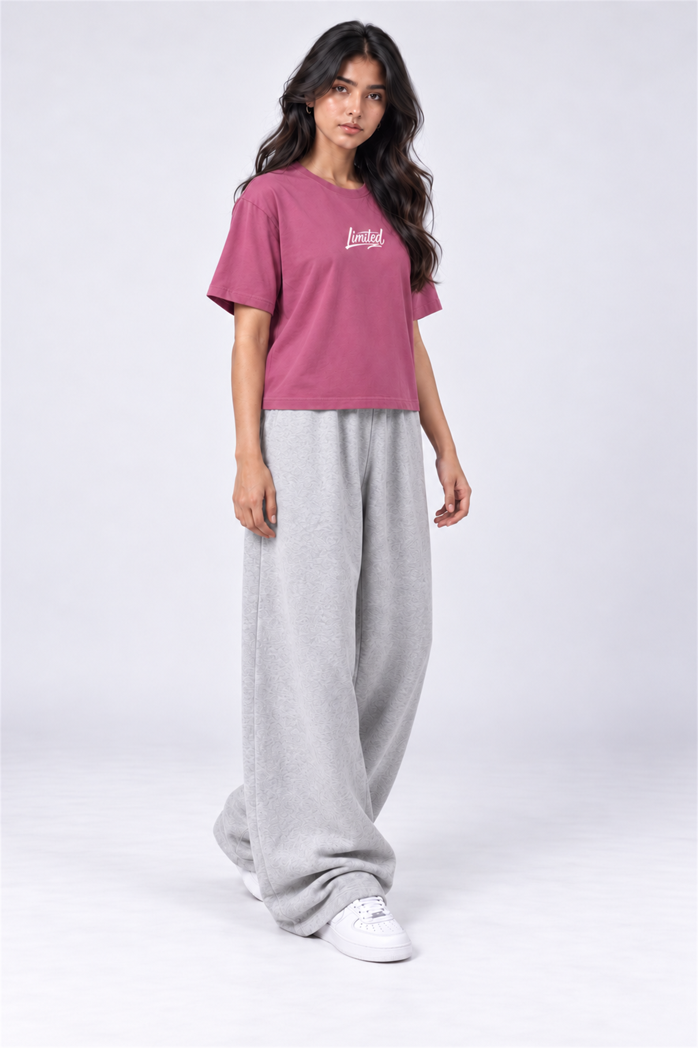 MODANO Crew Neck Tees - Dusty Rose