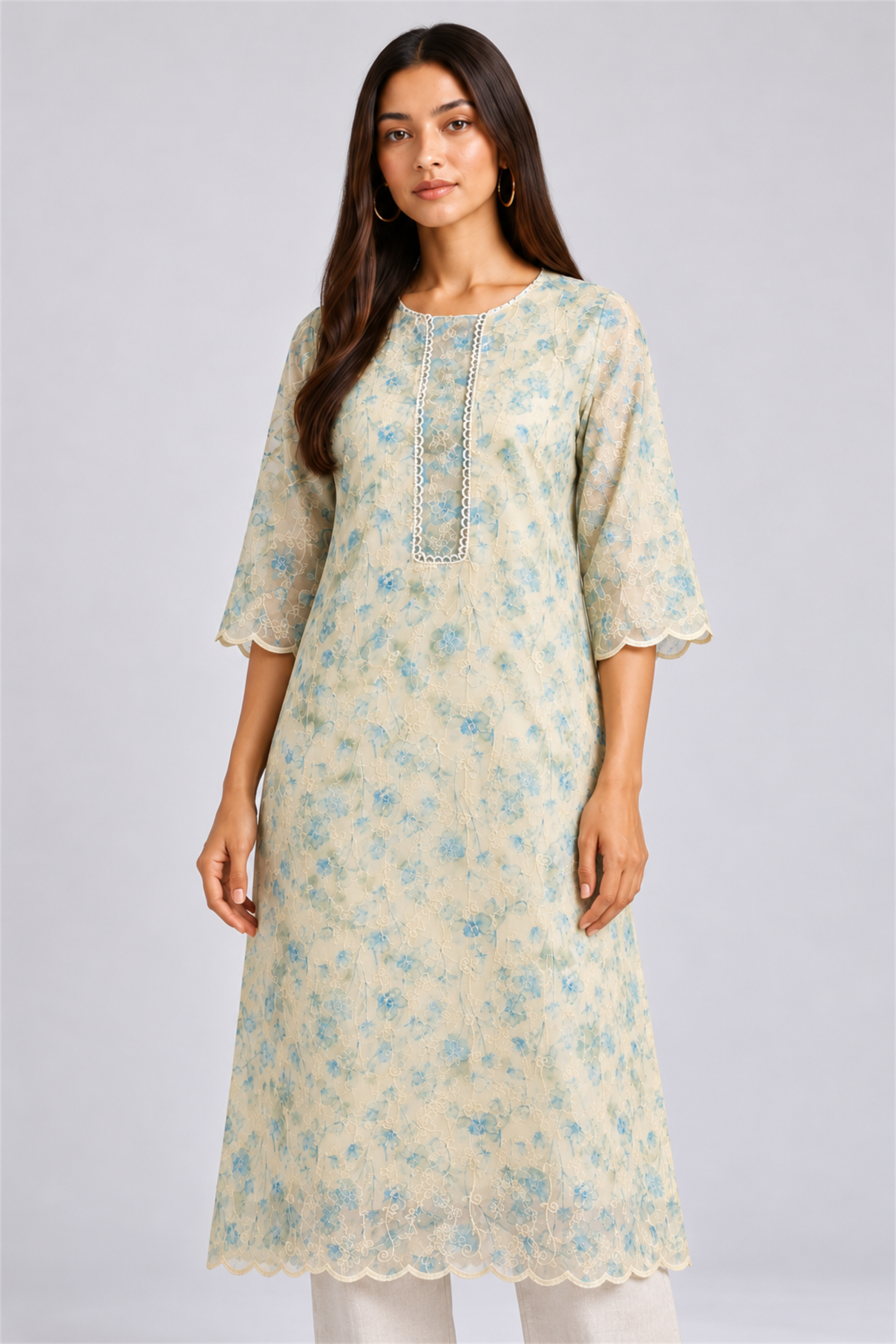 HADA Women's Exclusive Kurta - Blue
