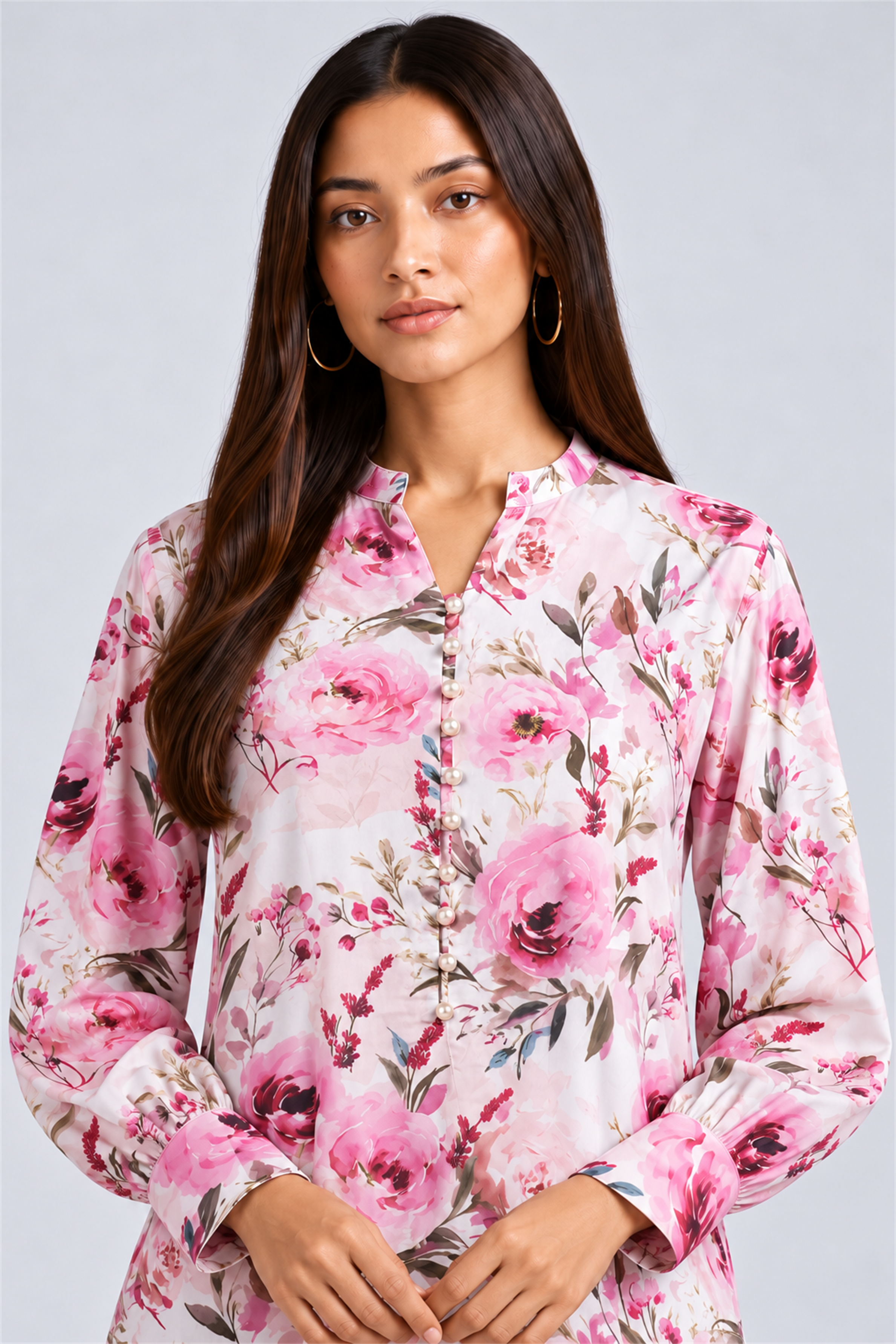 HADA Women's Exclusive Party Kurta - Pink
