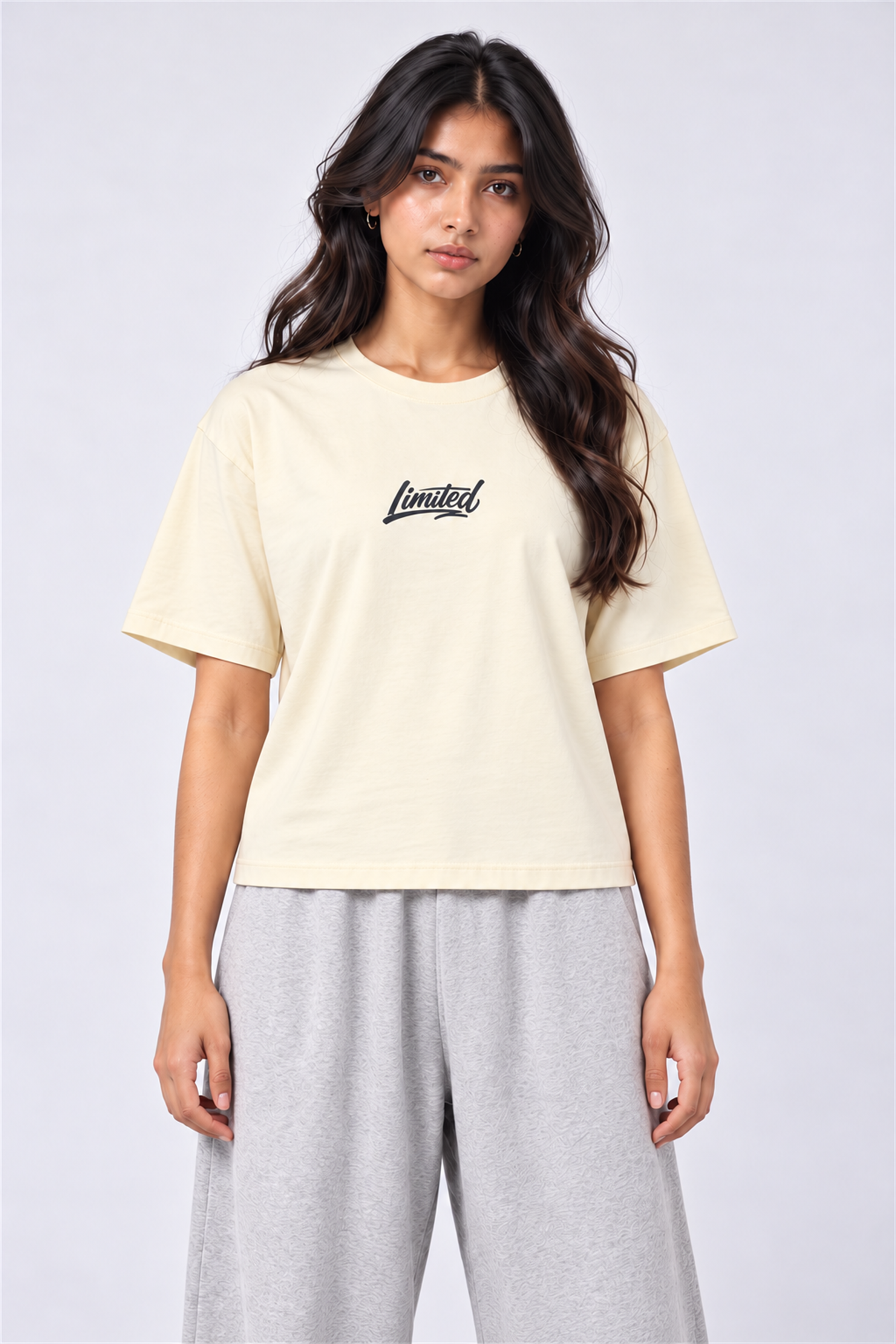 MODANO Crew Neck Tees - Cream