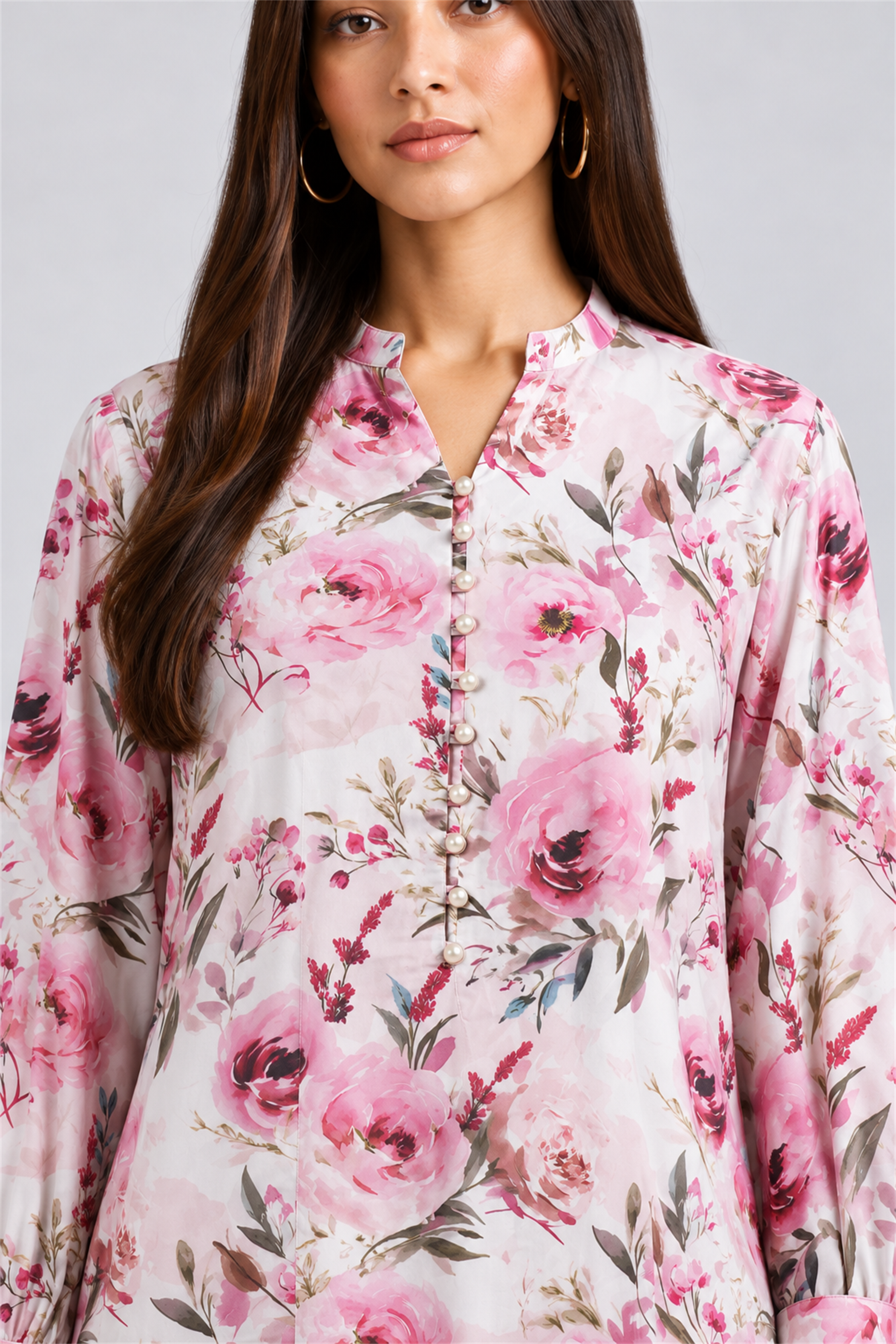 HADA Women's Exclusive Party Kurta - Pink