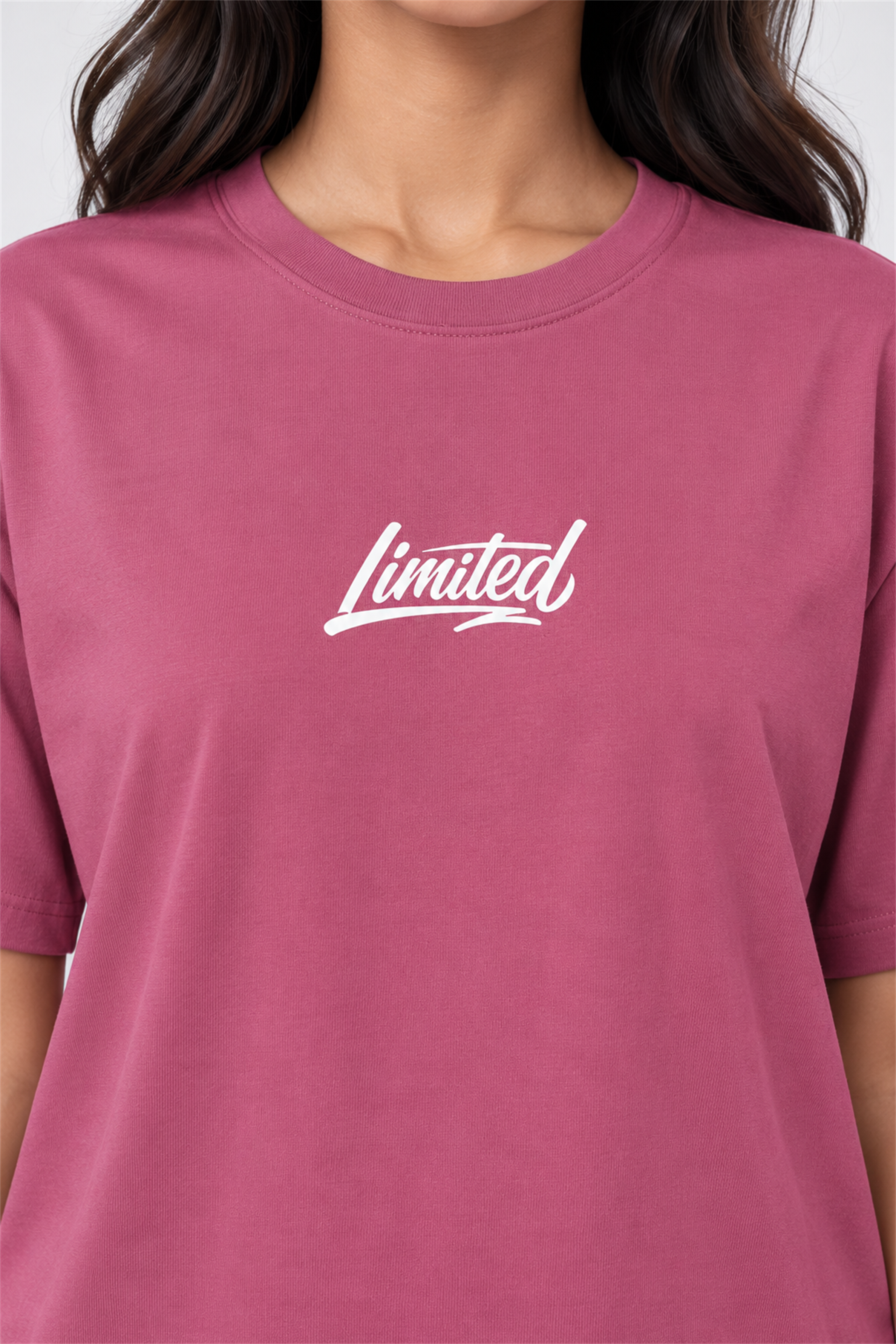 MODANO Crew Neck Tees - Dusty Rose