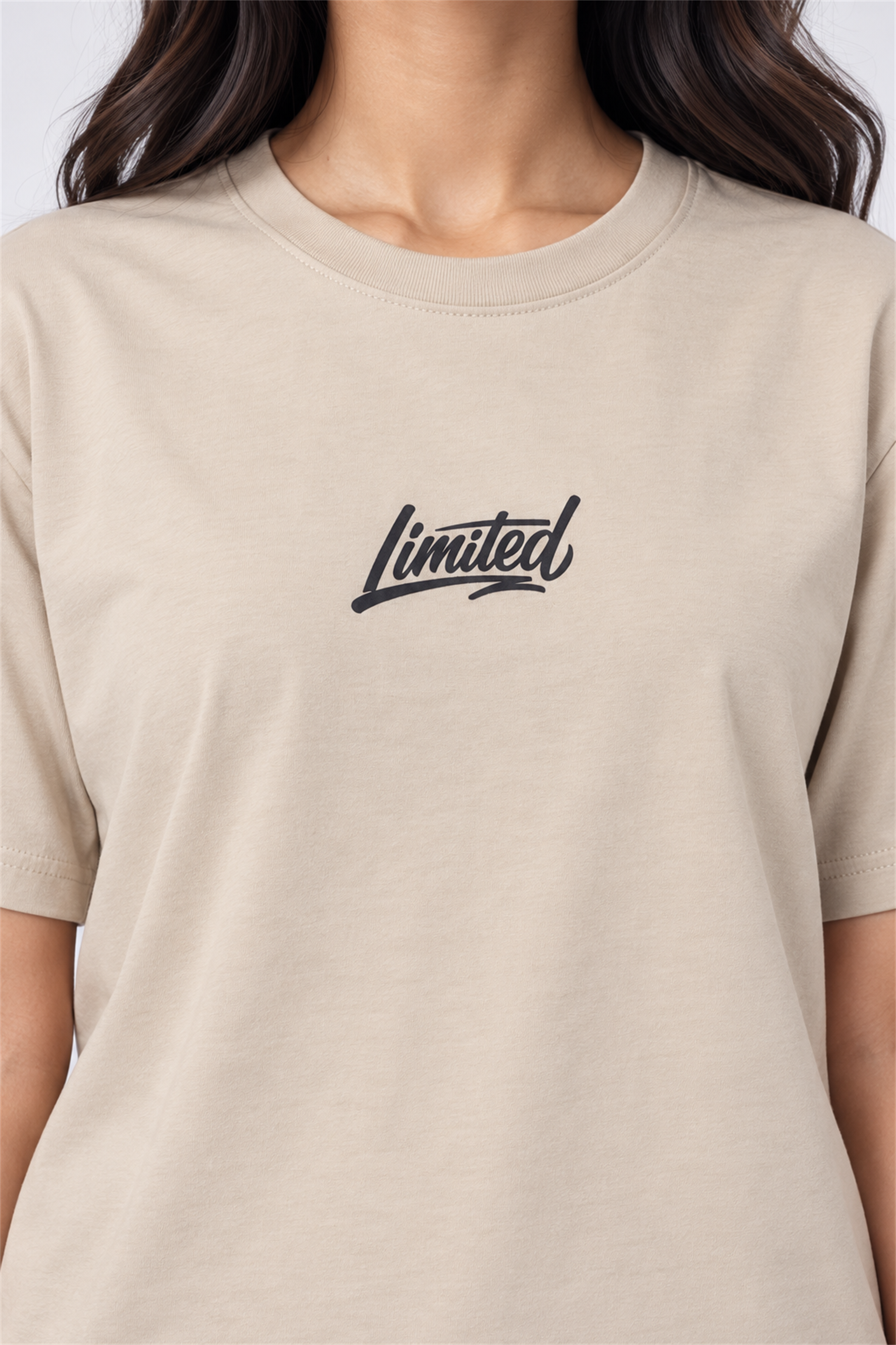 MODANO Crew Neck Tees - Beige