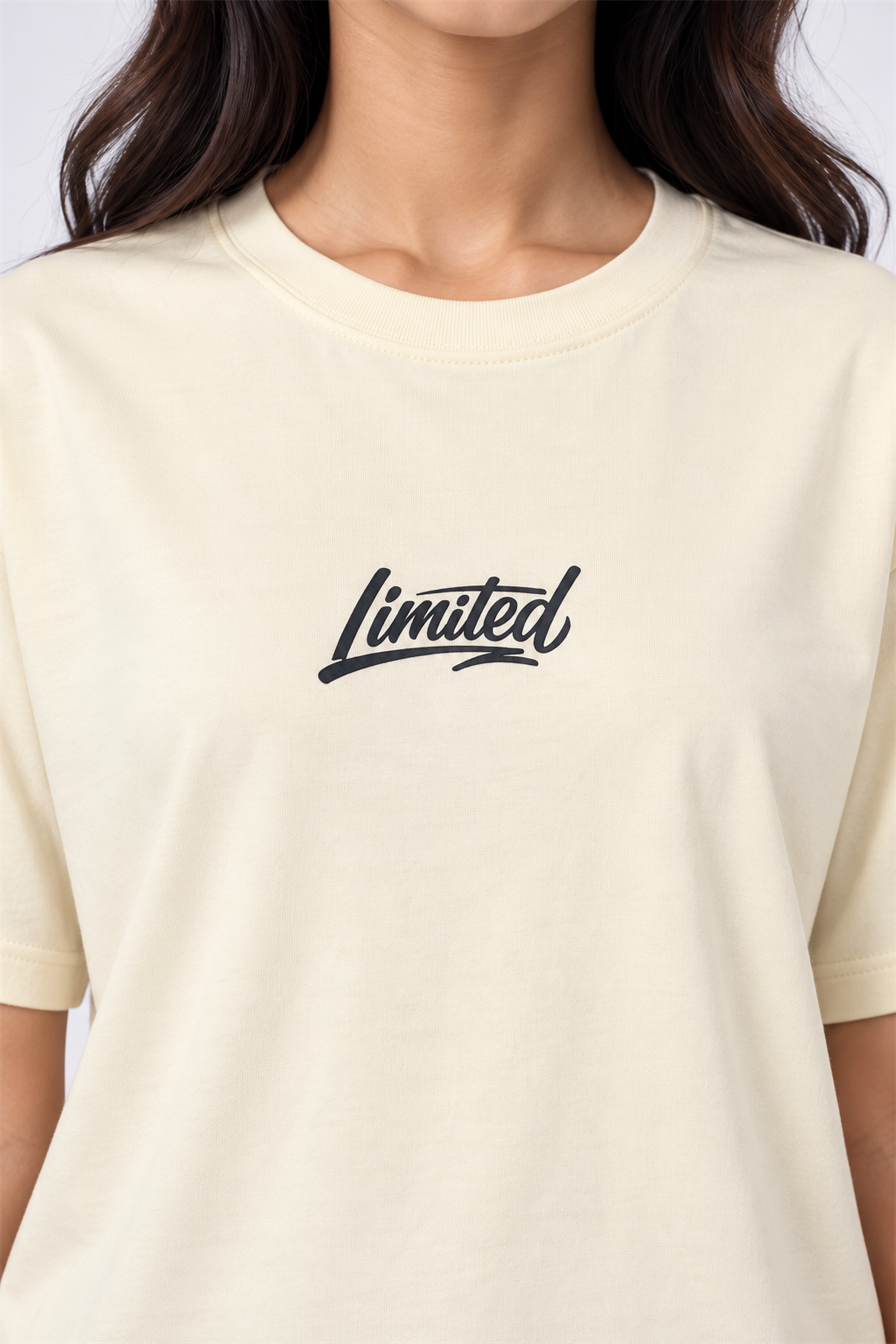 MODANO Crew Neck Tees - Cream