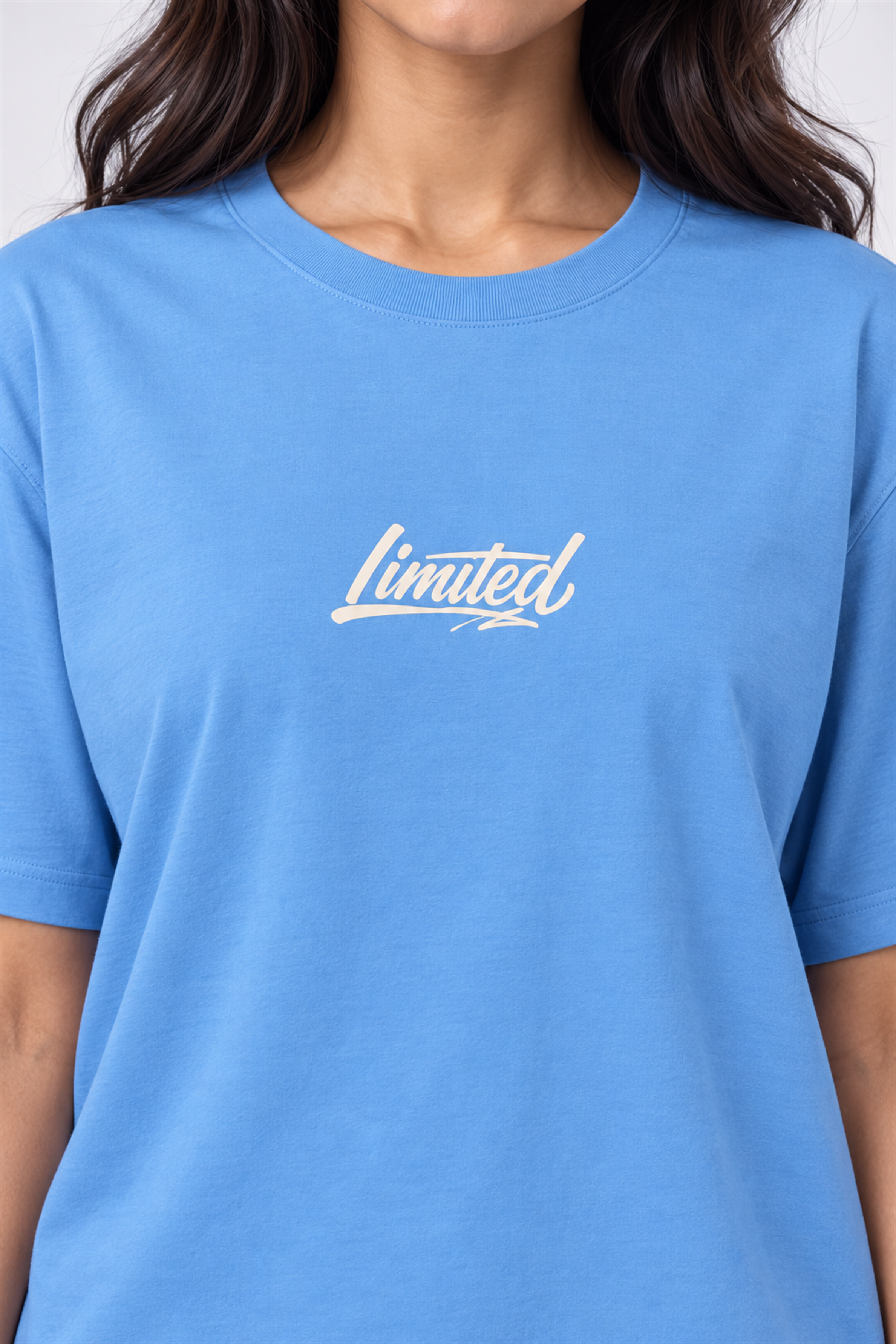MODANO Crew Neck Tees - Light Blue