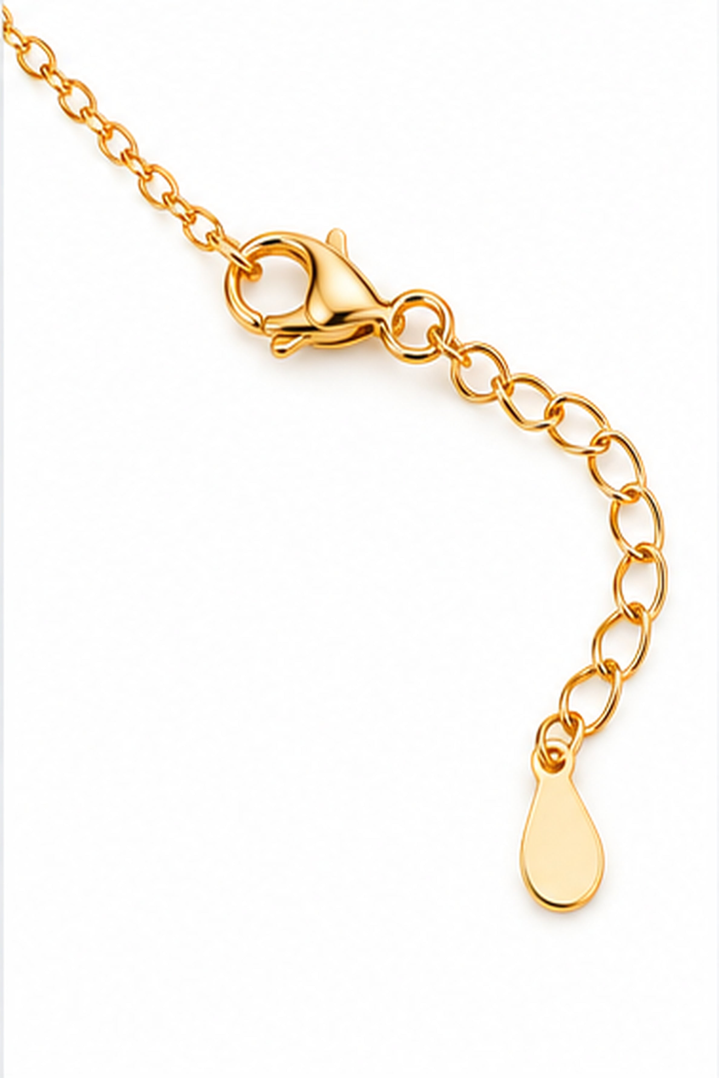 Women's Crystal Floral Stud Earrings & Pendant Necklace Set – Gold
