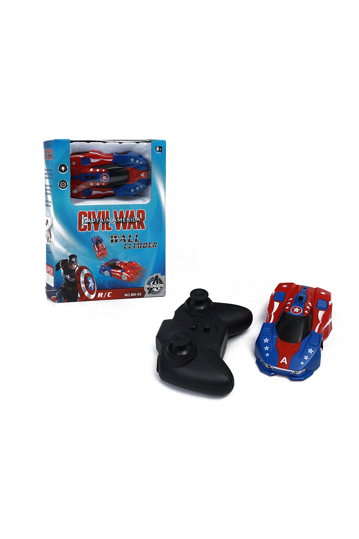 Captain America Wall Climber Remote Control Toy Car
