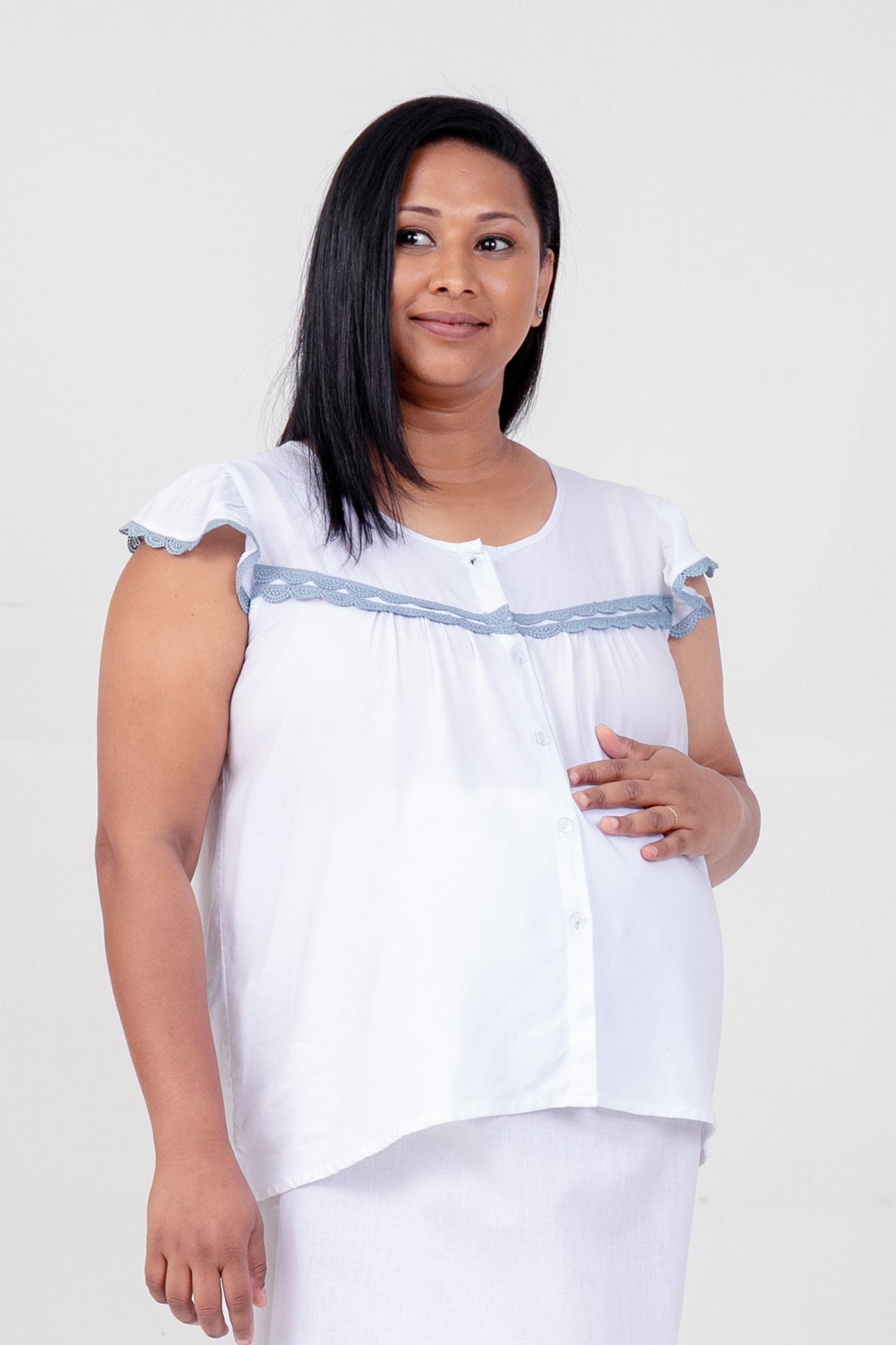 Envogue Womens Loose Fit Bed Jacket - Main Image