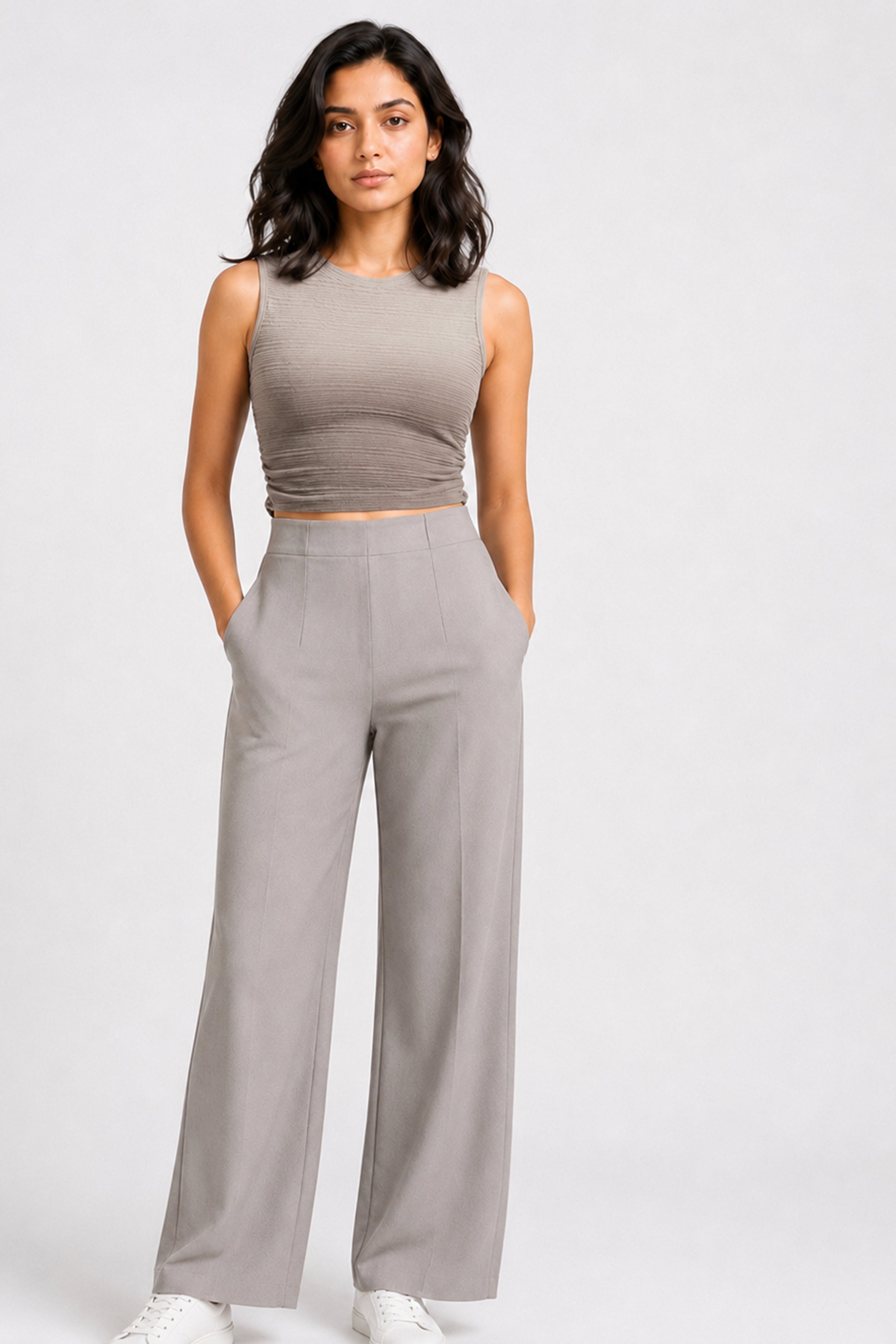 MODANO Casual Top - Beige