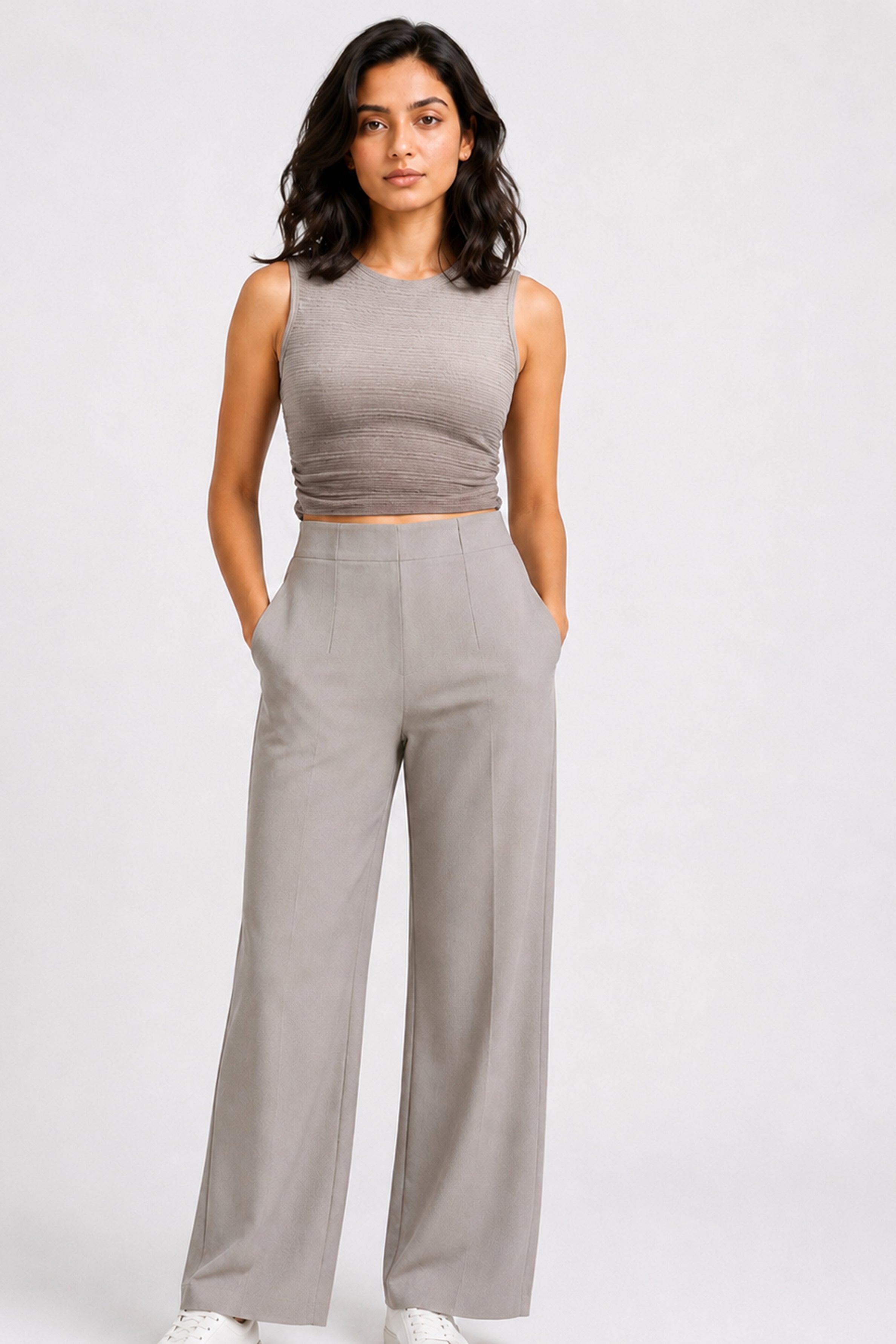 MODANO Casual Top - Beige