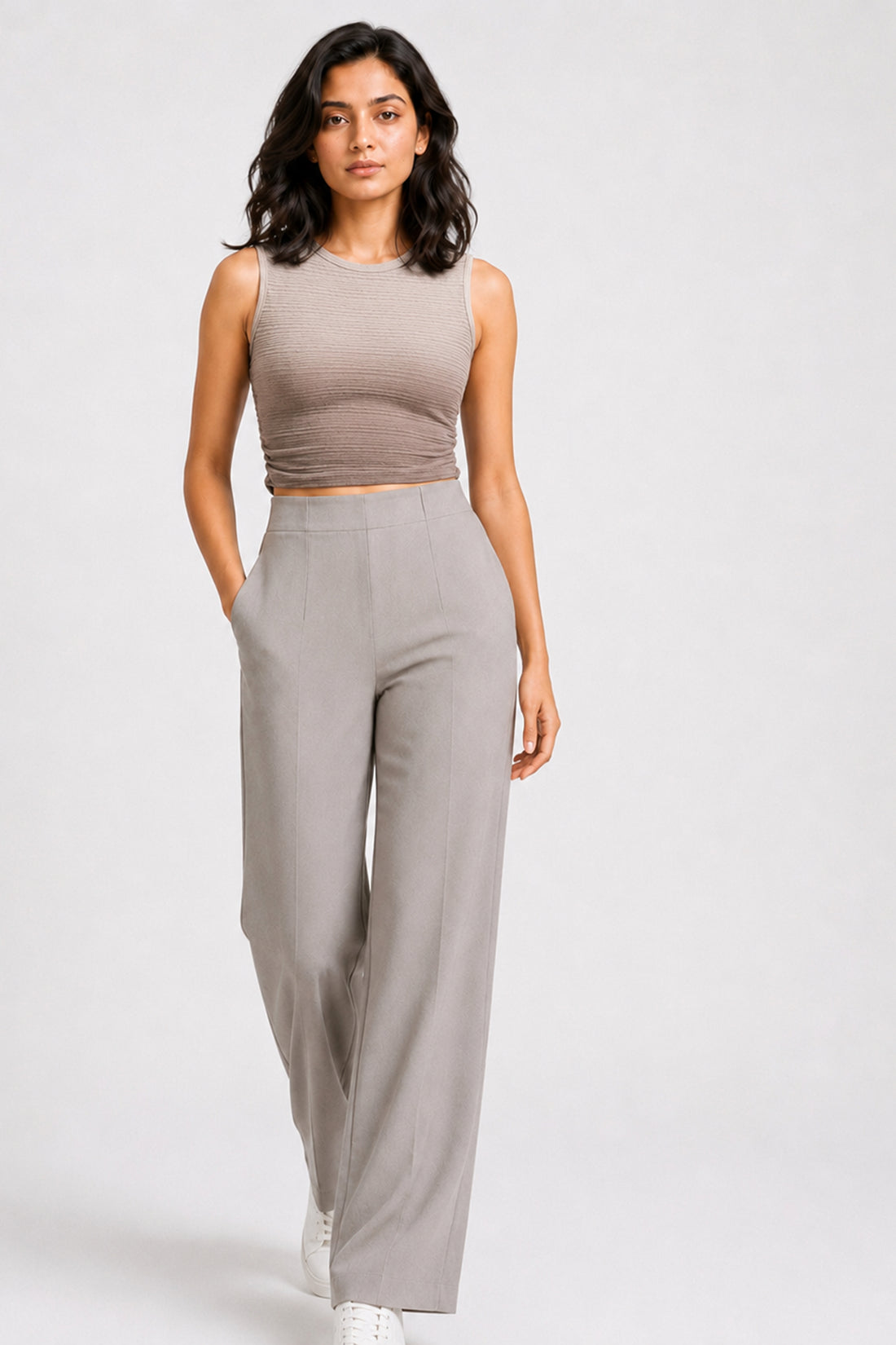 MODANO Casual Top - Beige