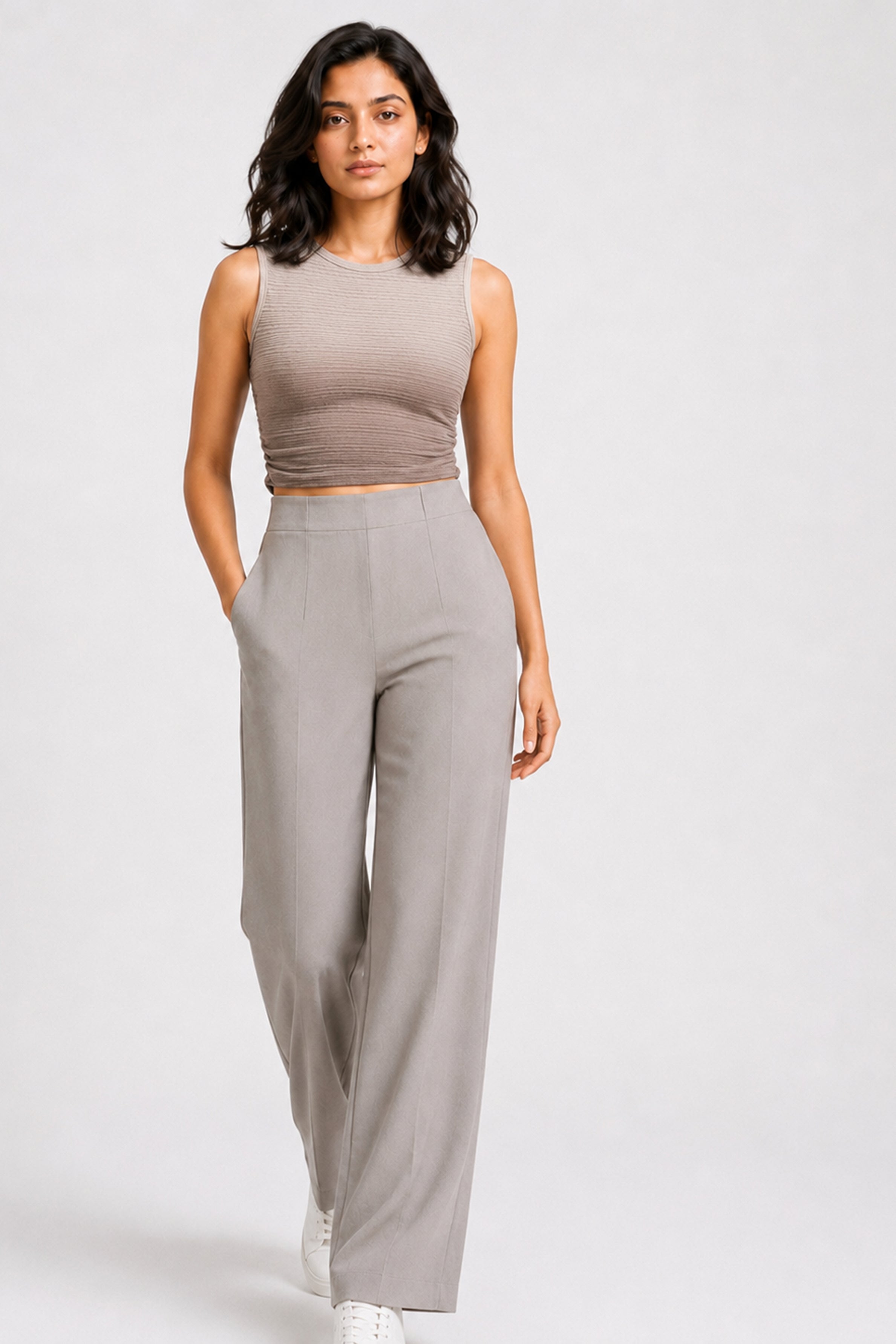 MODANO Casual Top - Beige