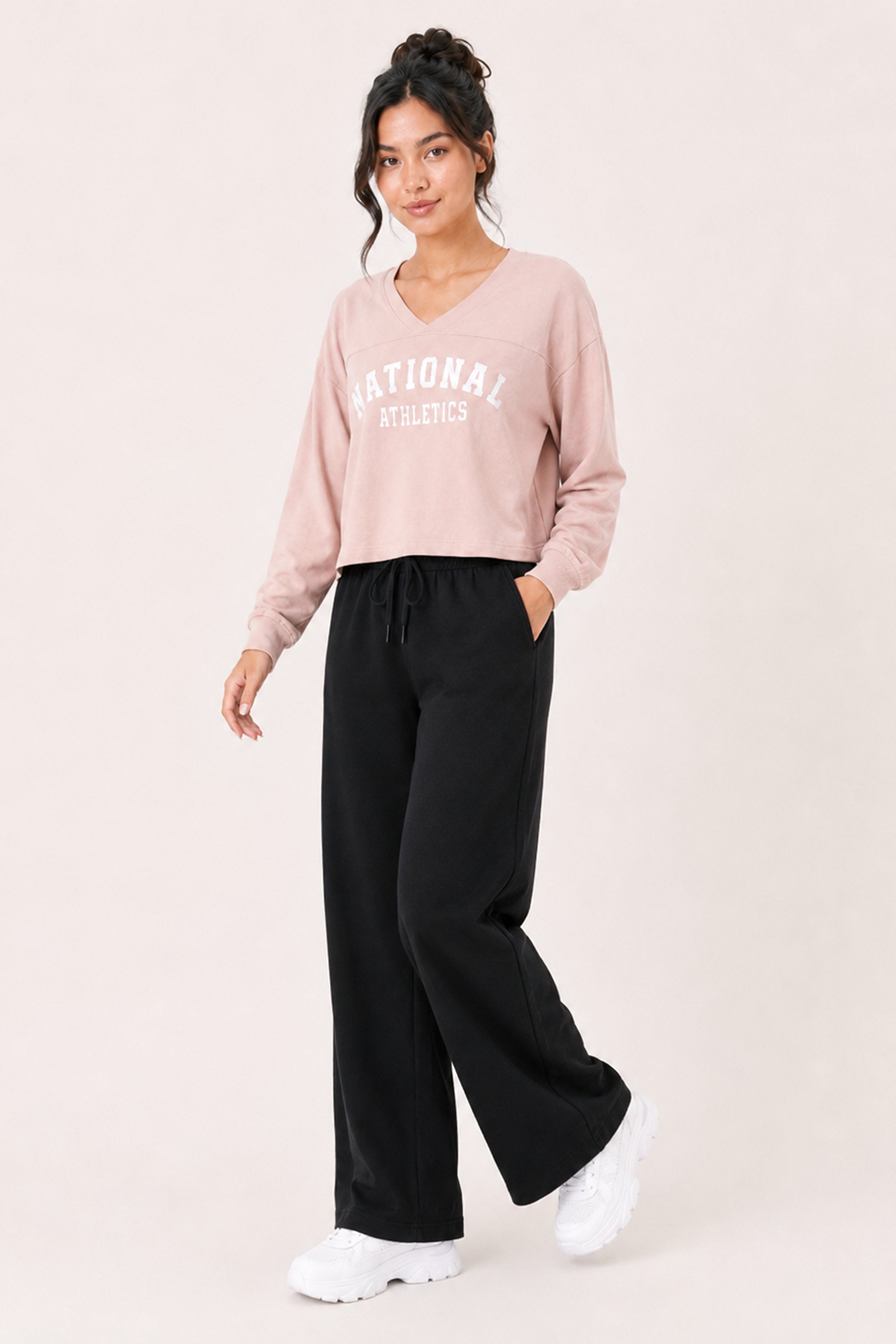Modano Women's Long Sleeve Tees - Beige