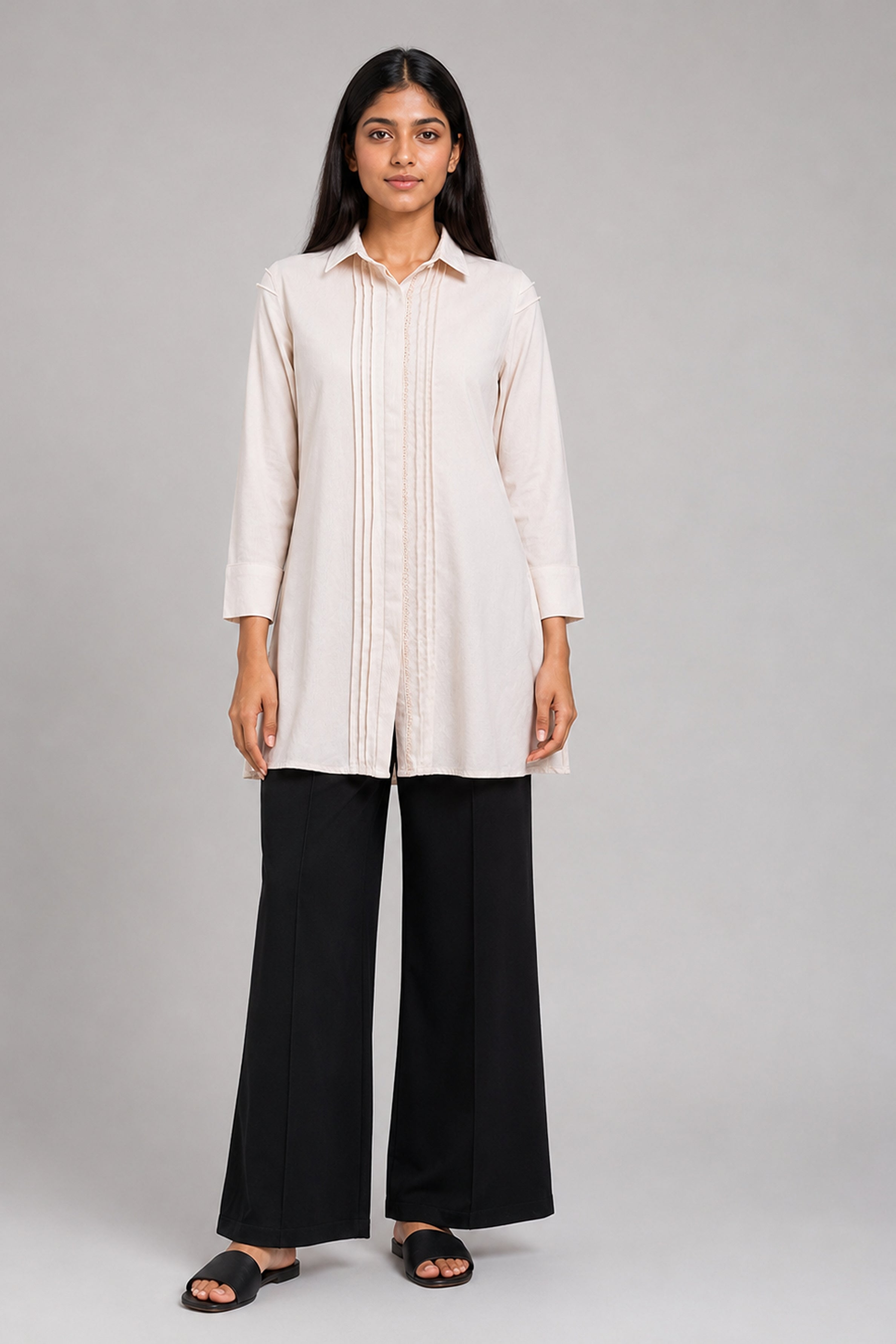HADA Casual Kurta - Off White