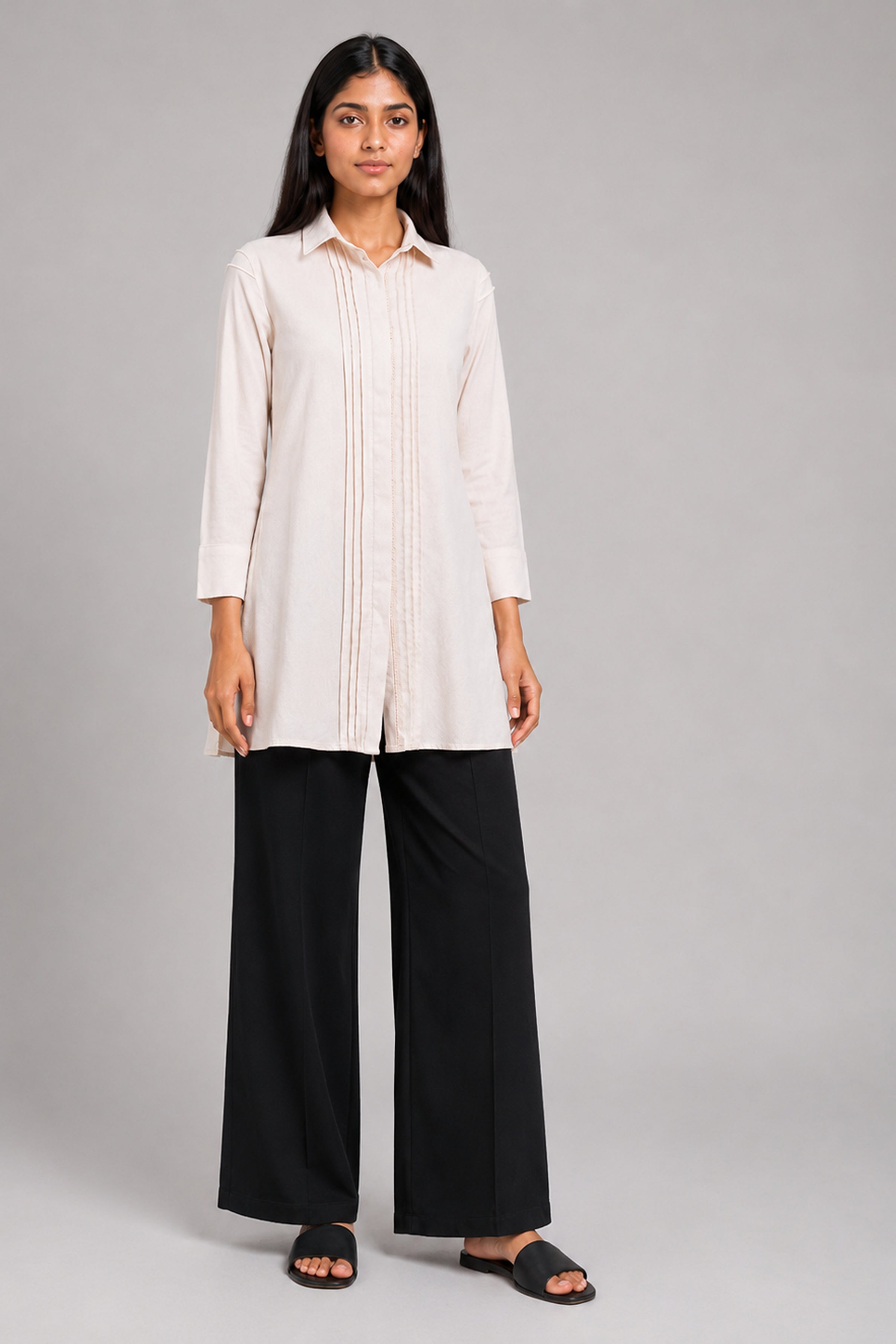 HADA Casual Kurta - Off White