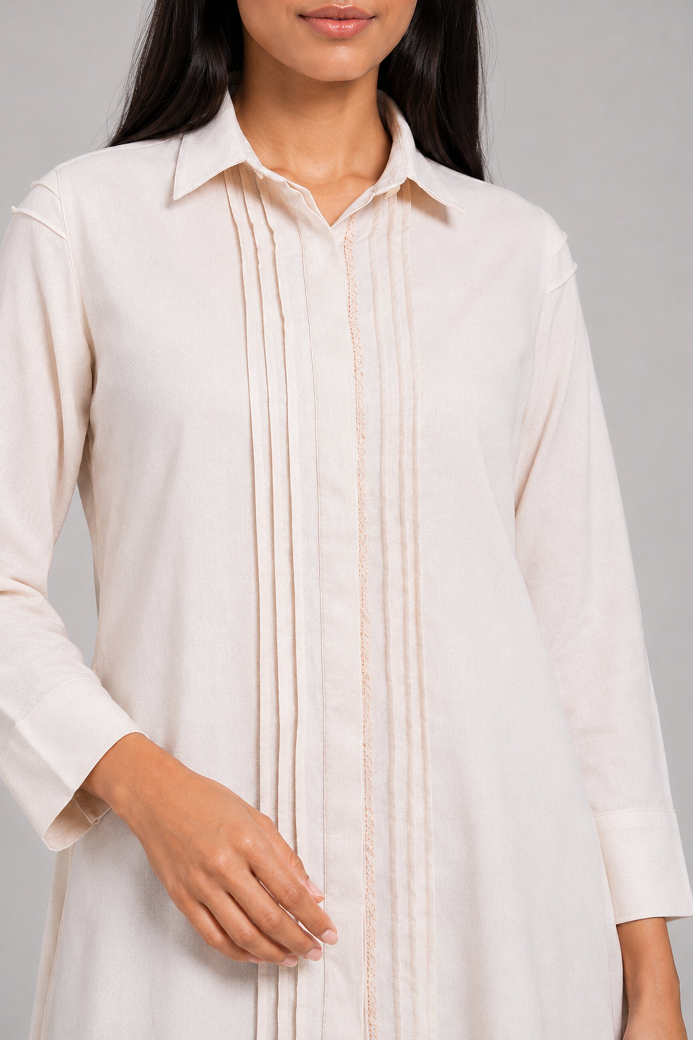 HADA Casual Kurta - Off White