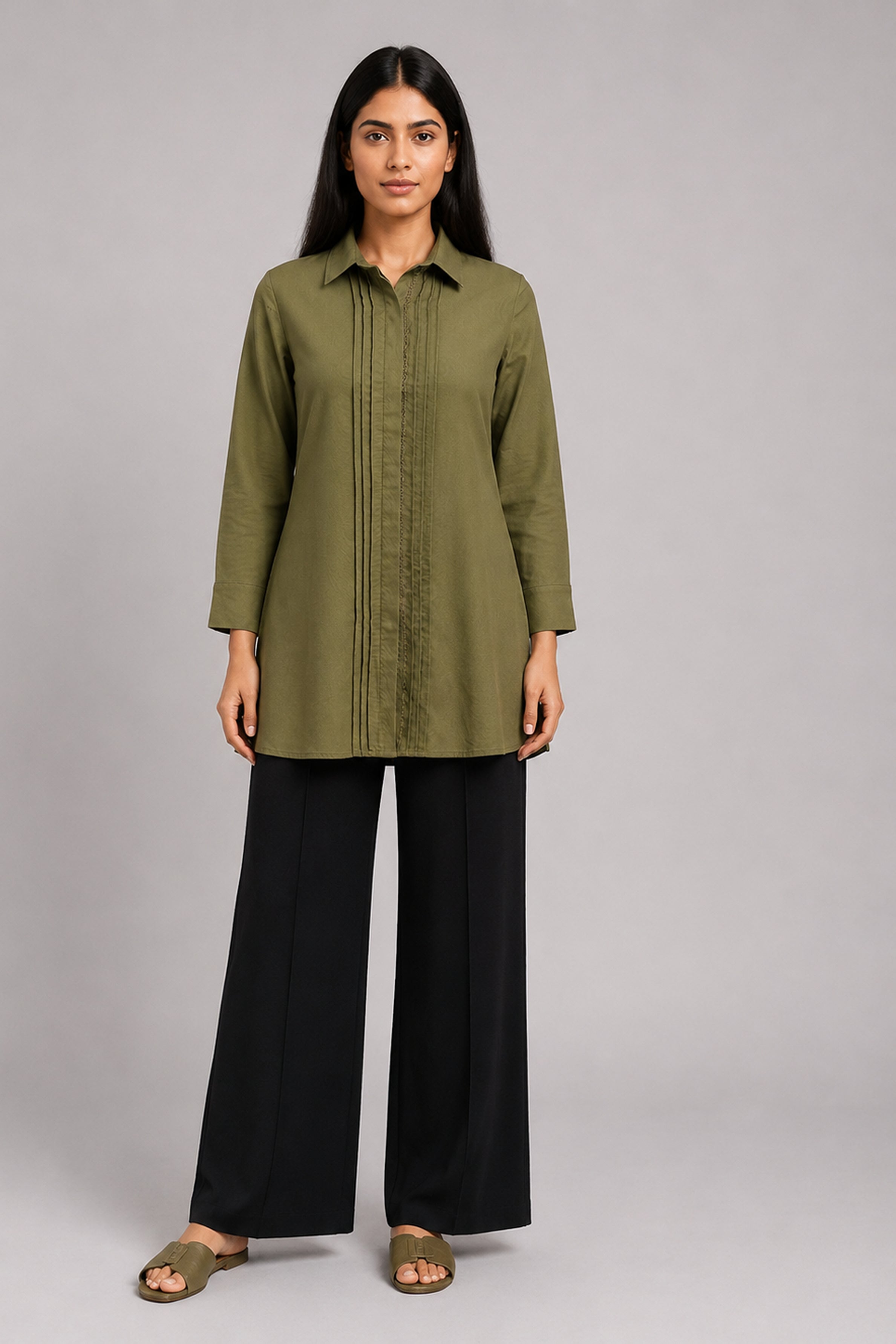 HADA Casual Kurta - Green
