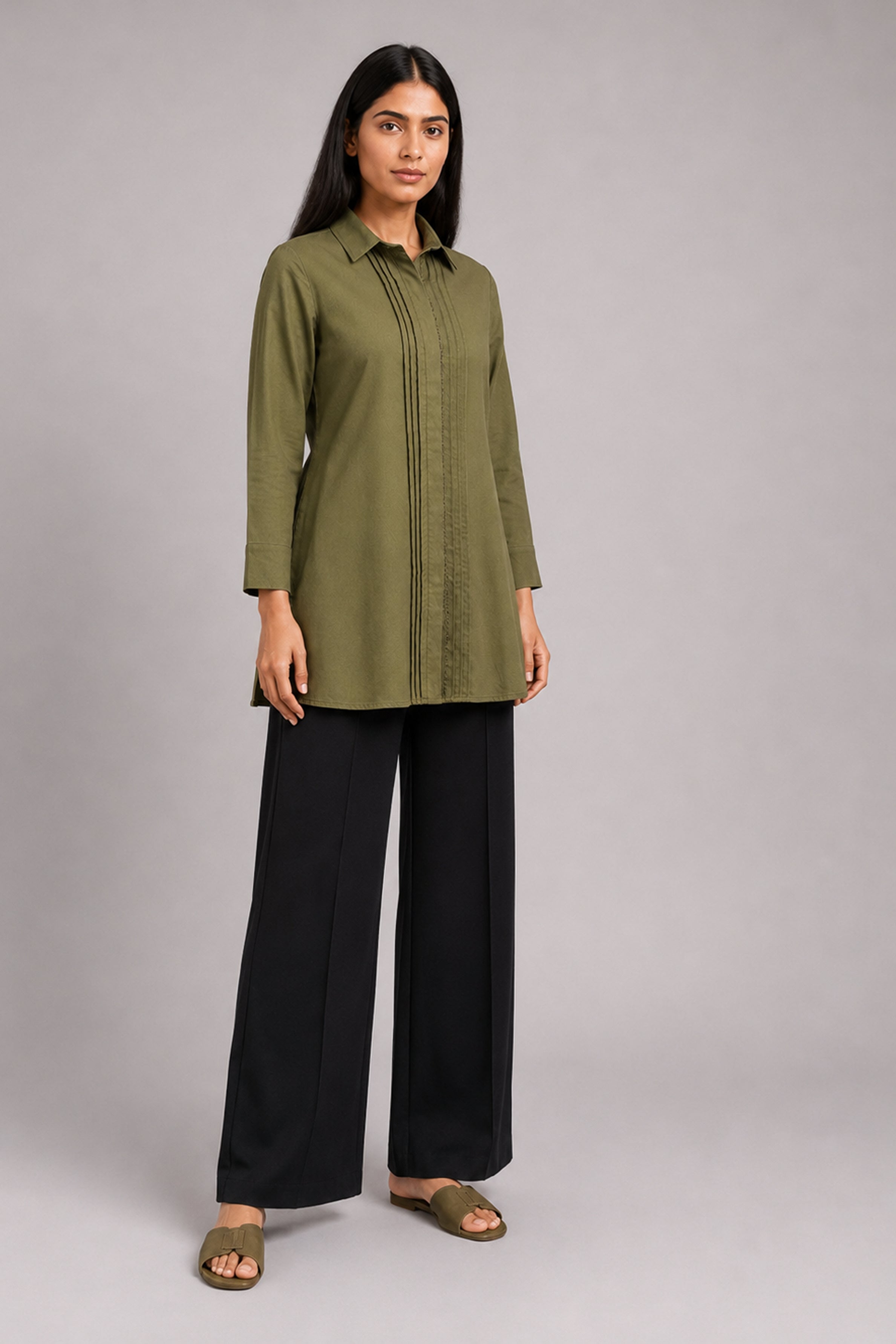 HADA Casual Kurta - Green