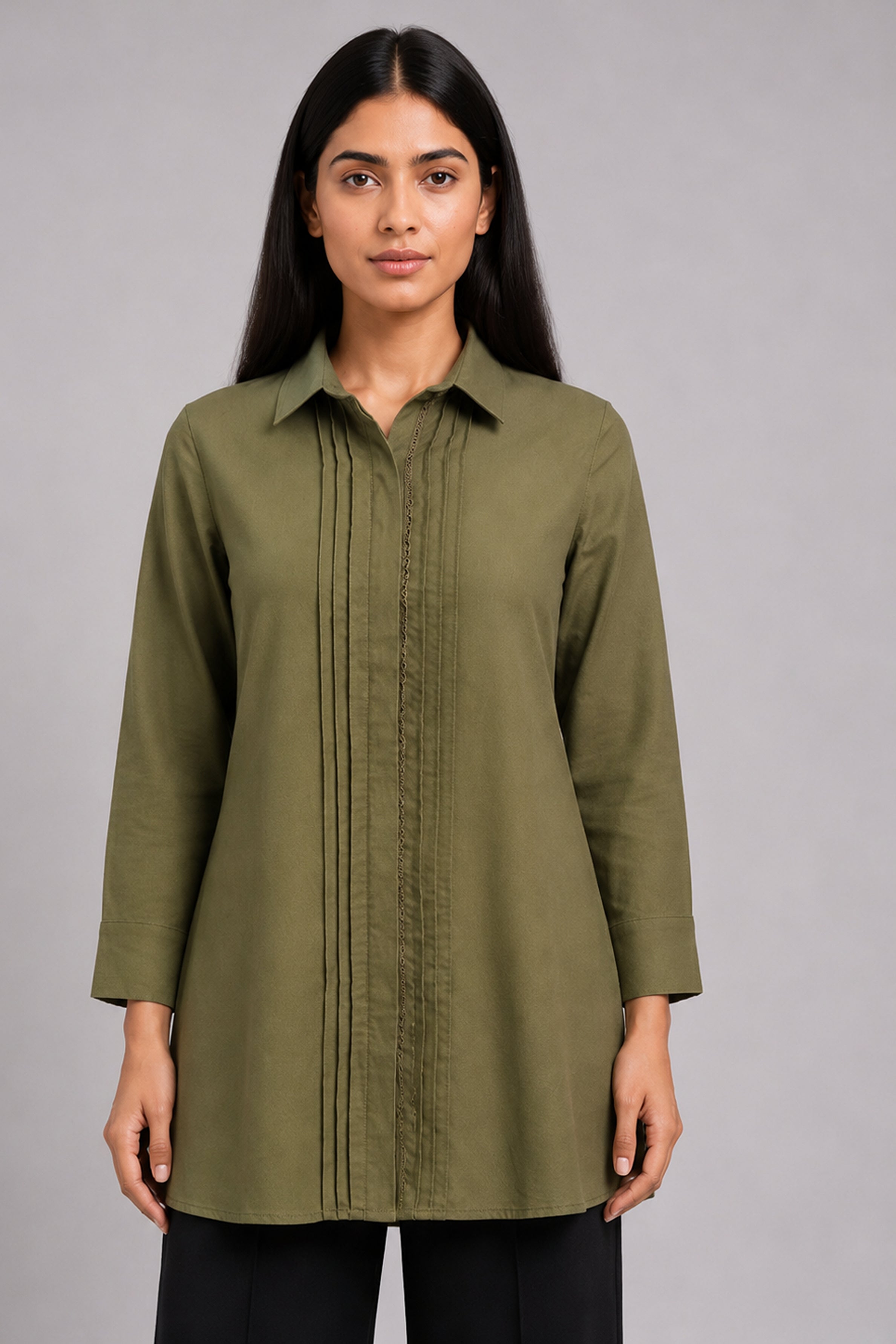 HADA Casual Kurta - Green