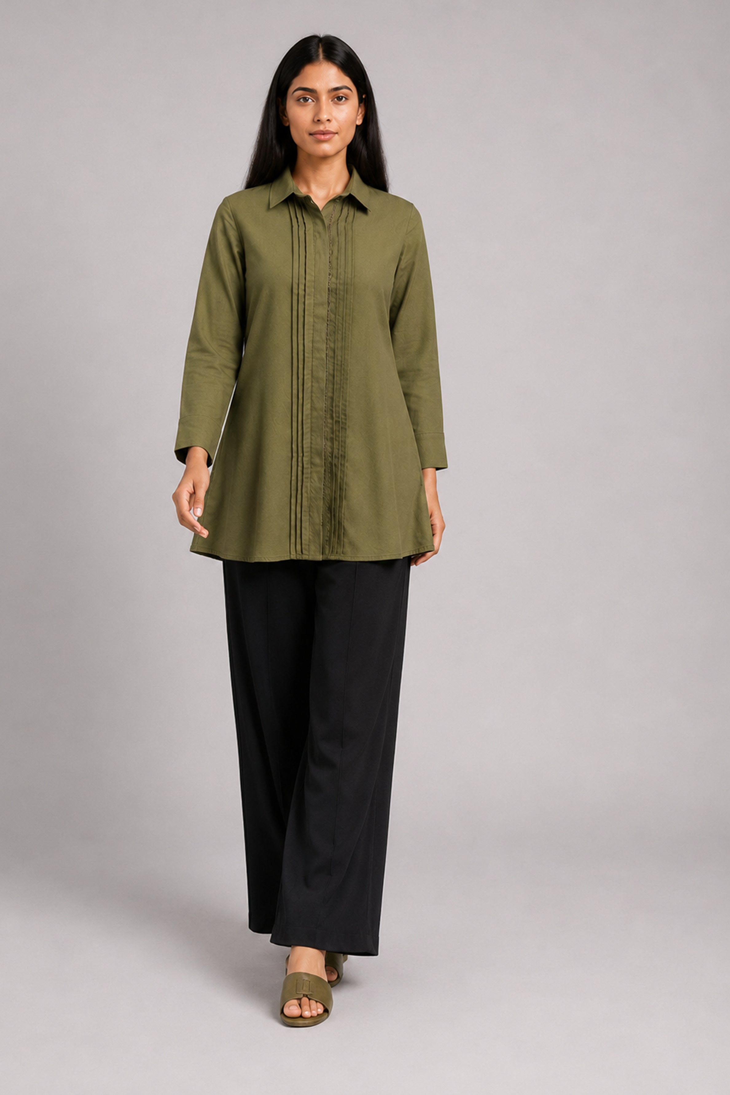 HADA Casual Kurta - Green