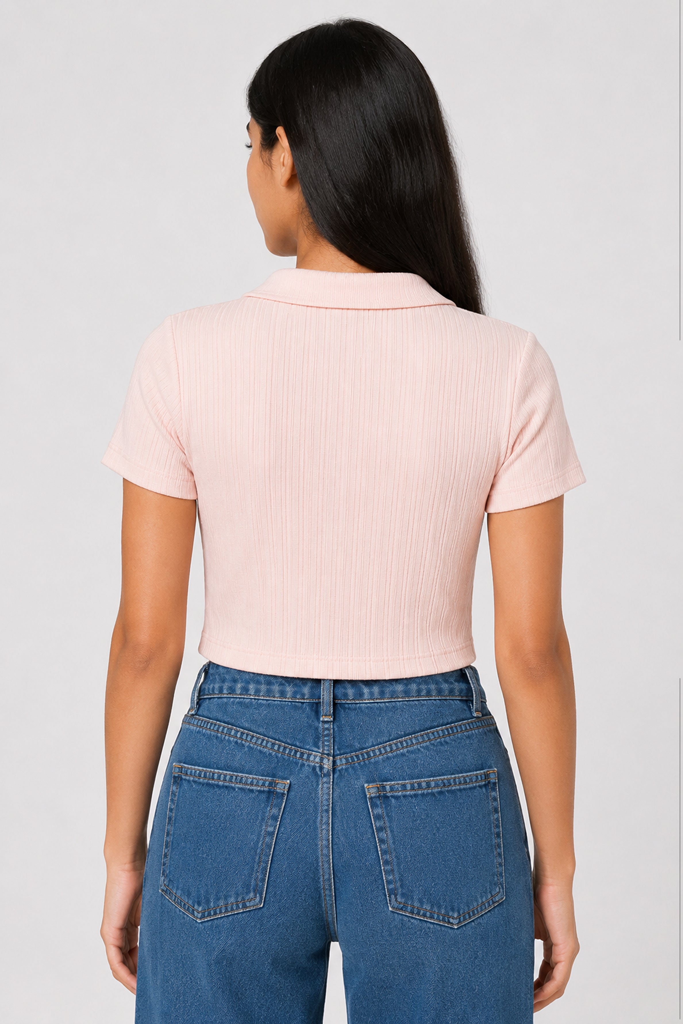 MISS MODANO Kid's Polo Tees  - Light Pink