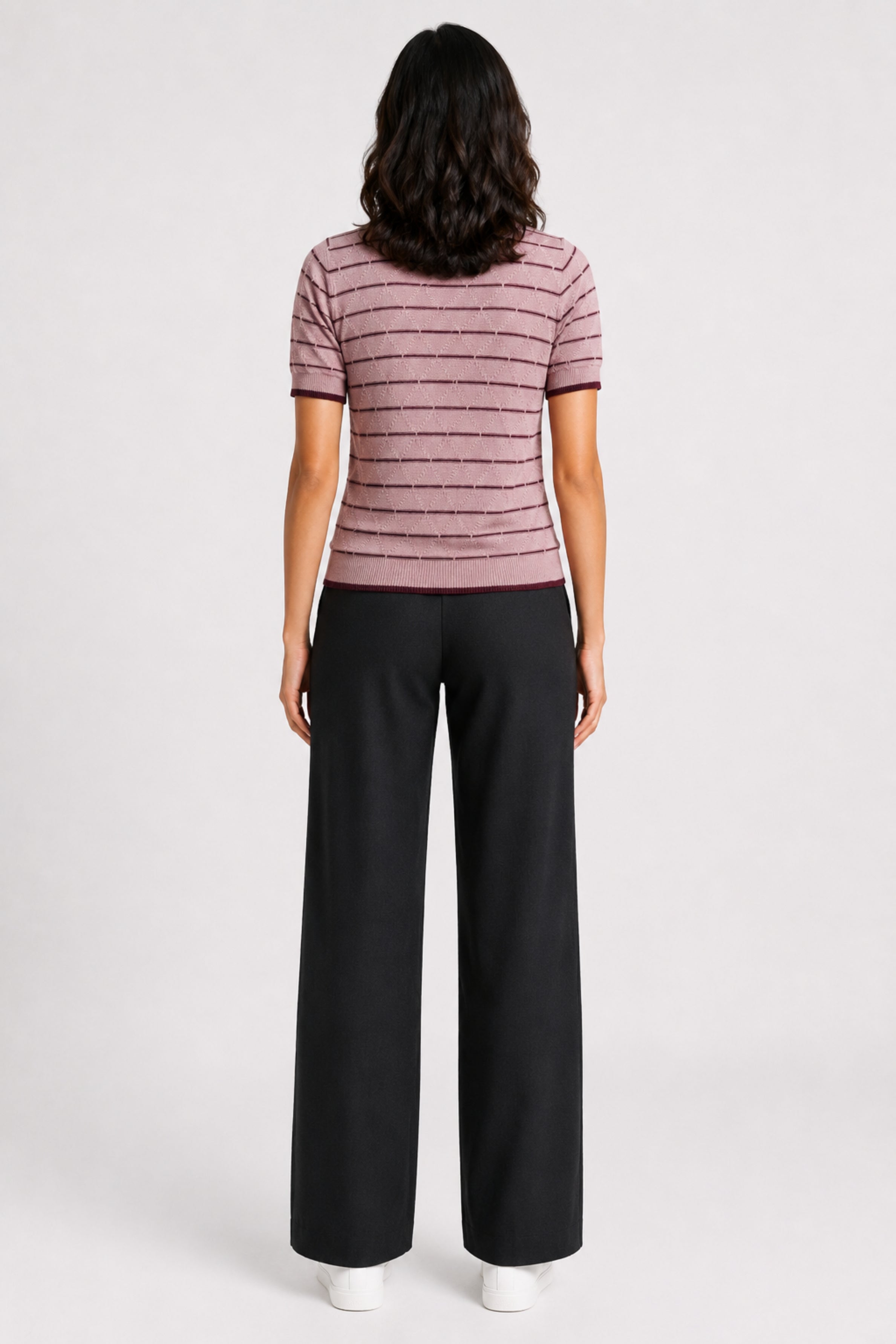 MODANO Crew Neck Short Sleeve Tees - Peach