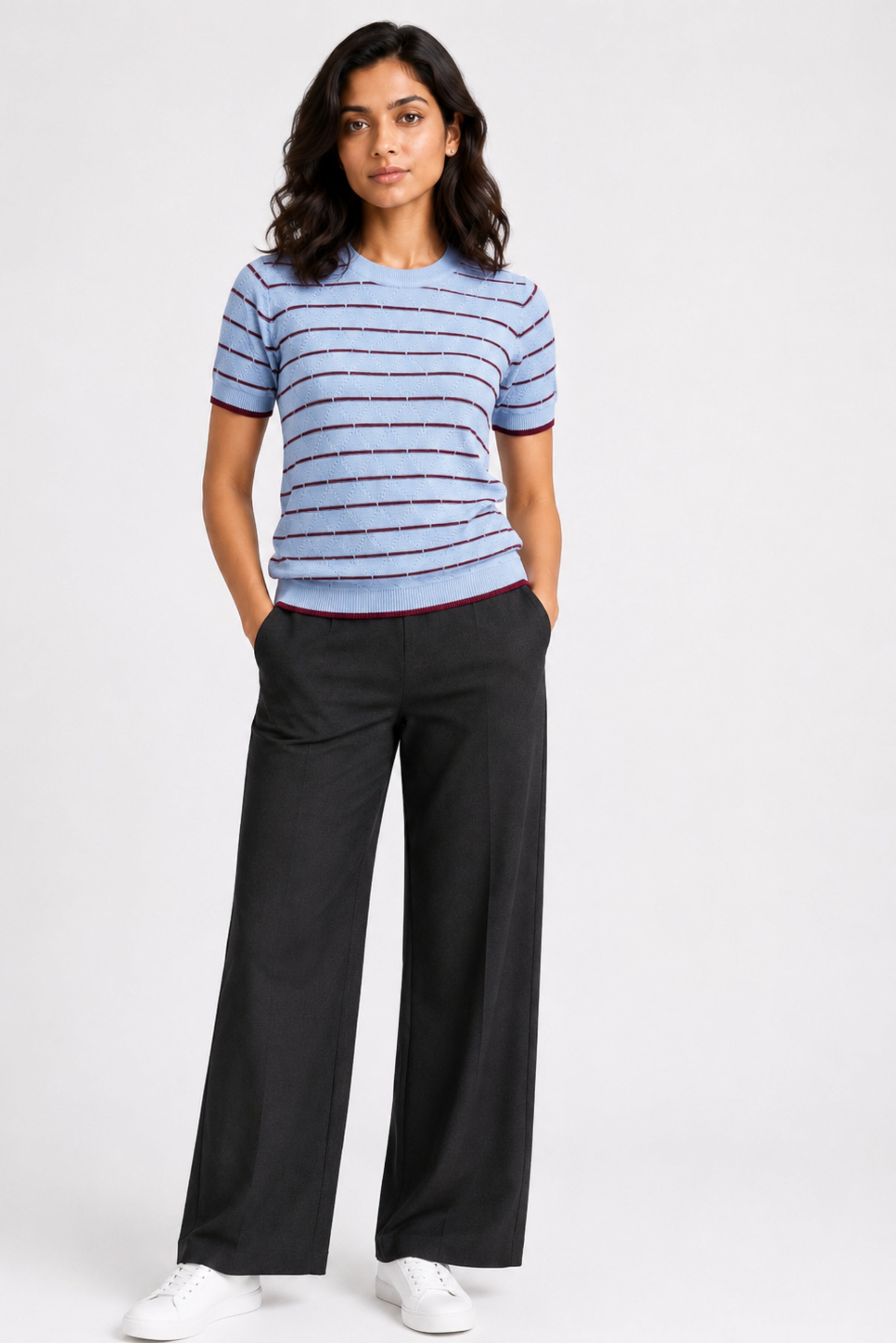 MODANO Crew Neck Short Sleeve Tees - Blue