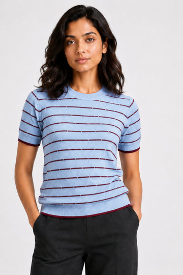 MODANO Crew Neck Short Sleeve Tees - Blue