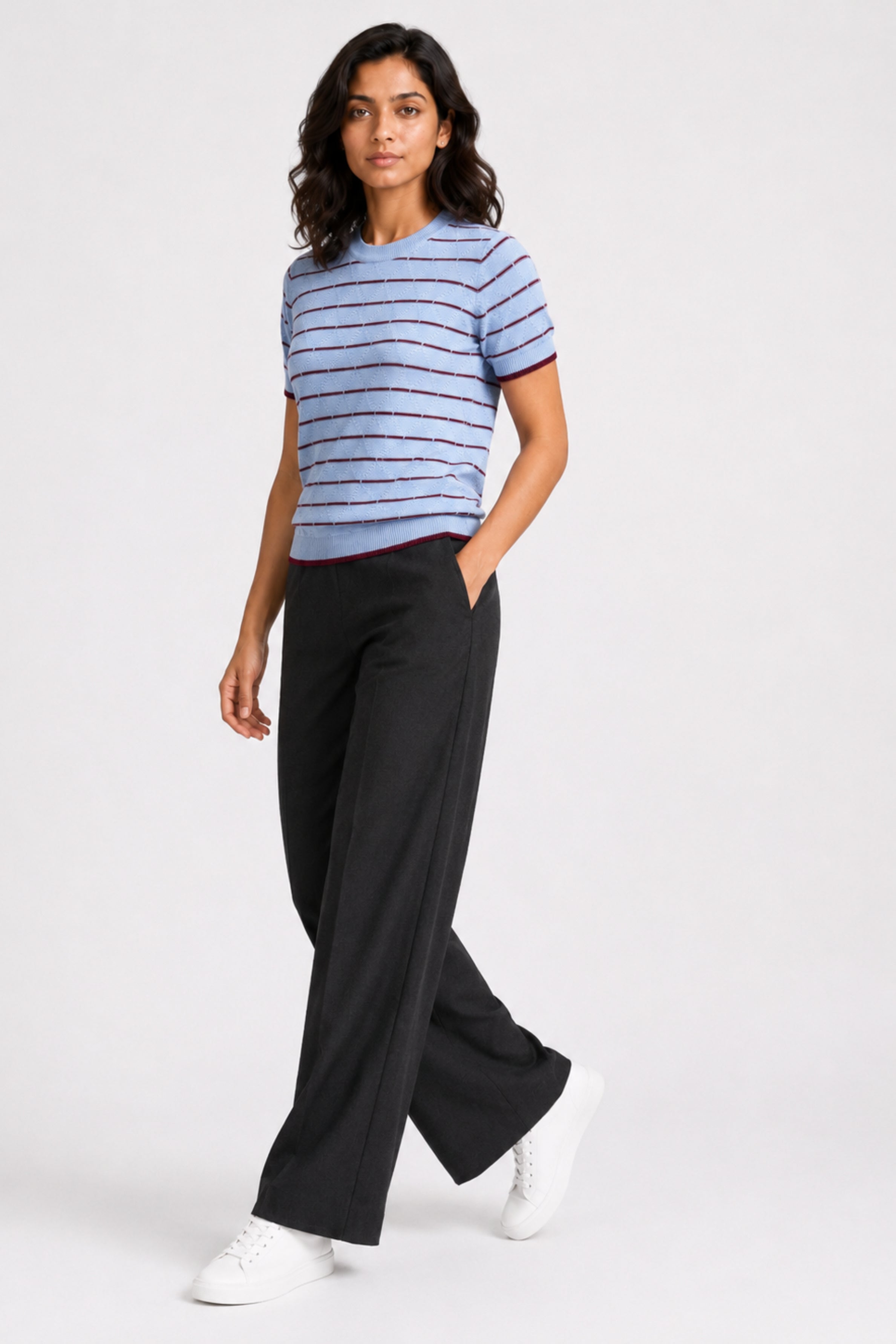 MODANO Crew Neck Short Sleeve Tees - Blue