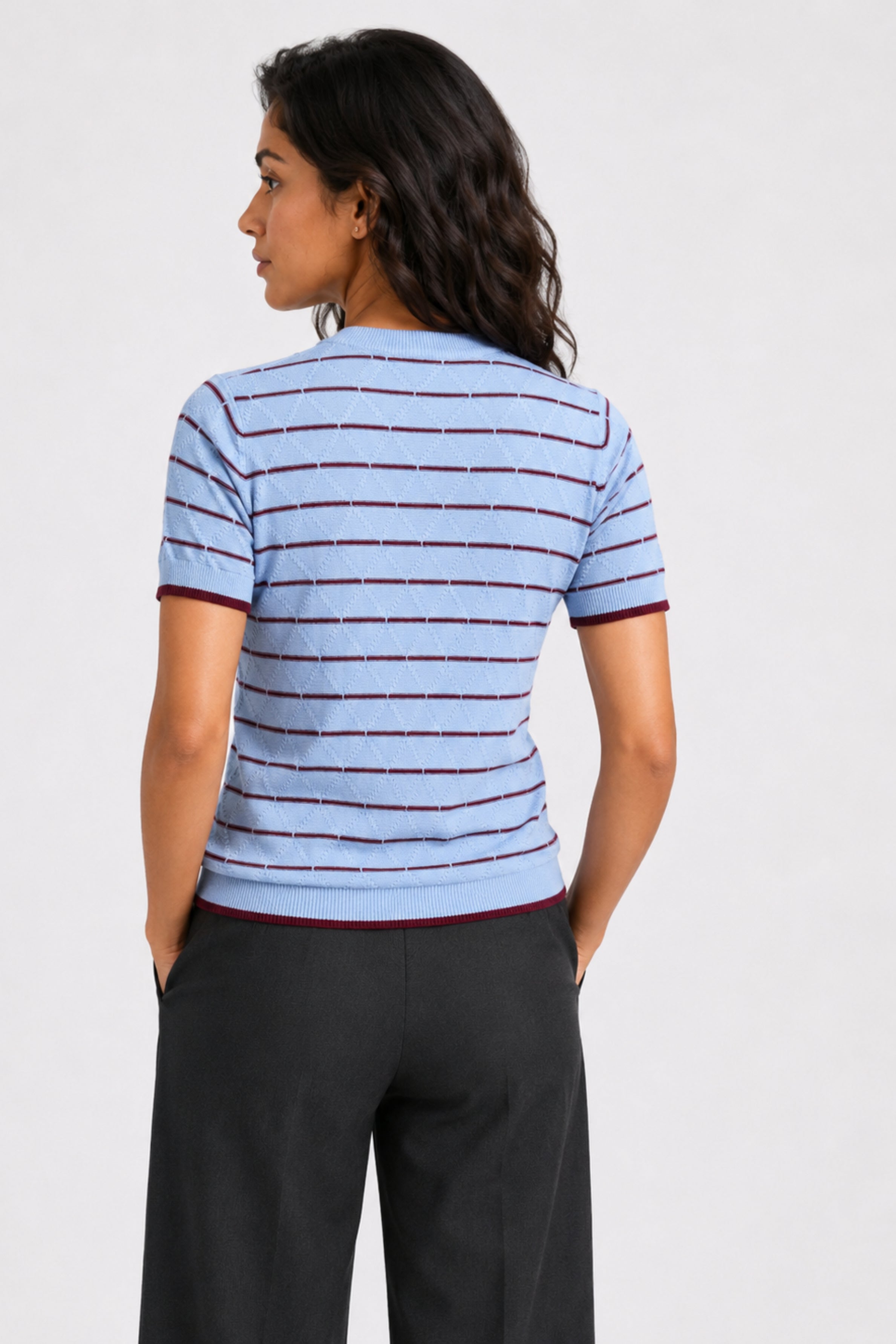MODANO Crew Neck Short Sleeve Tees - Blue