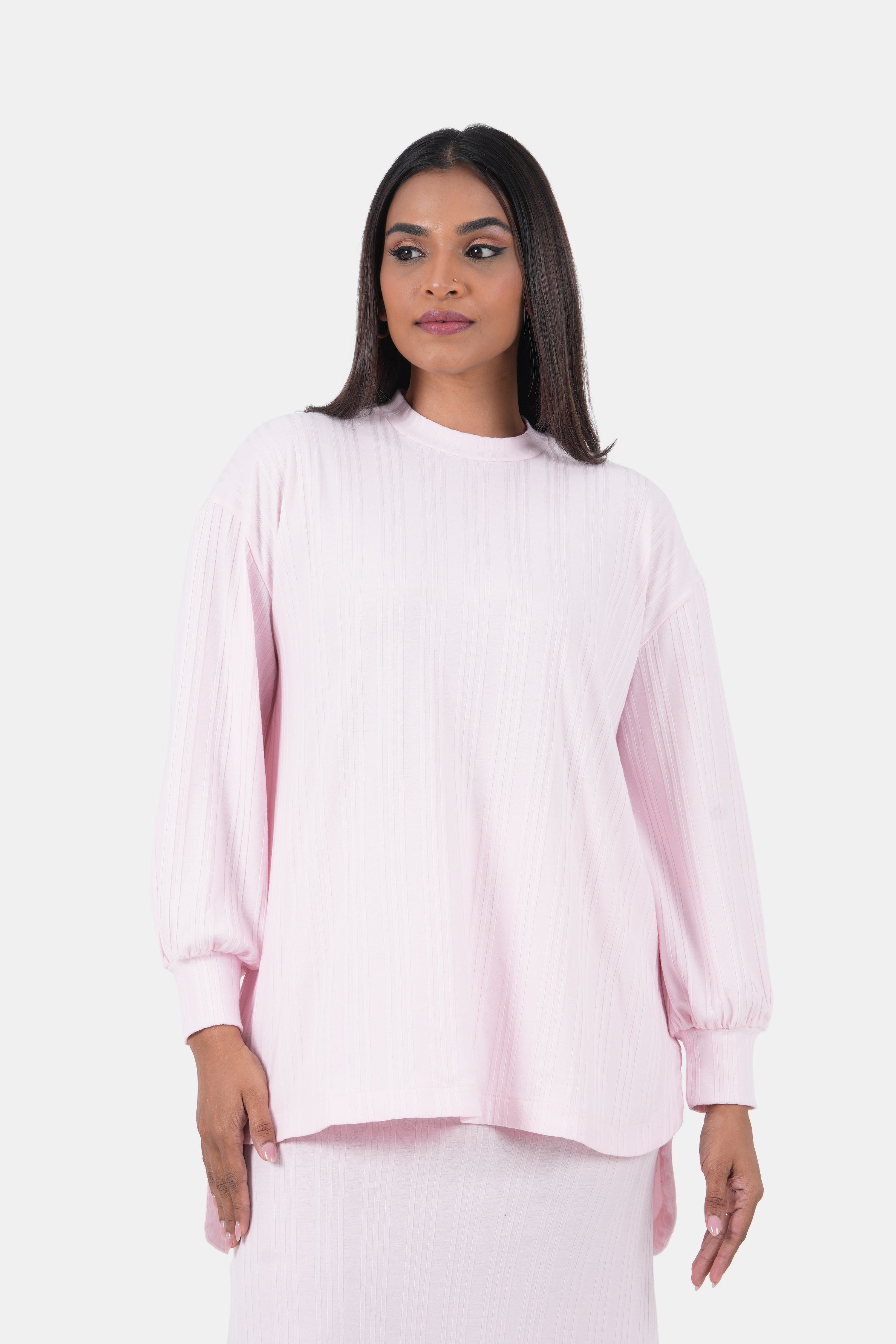 Hada SCENE Women's Luxe Street Plain Long Sleeve Top